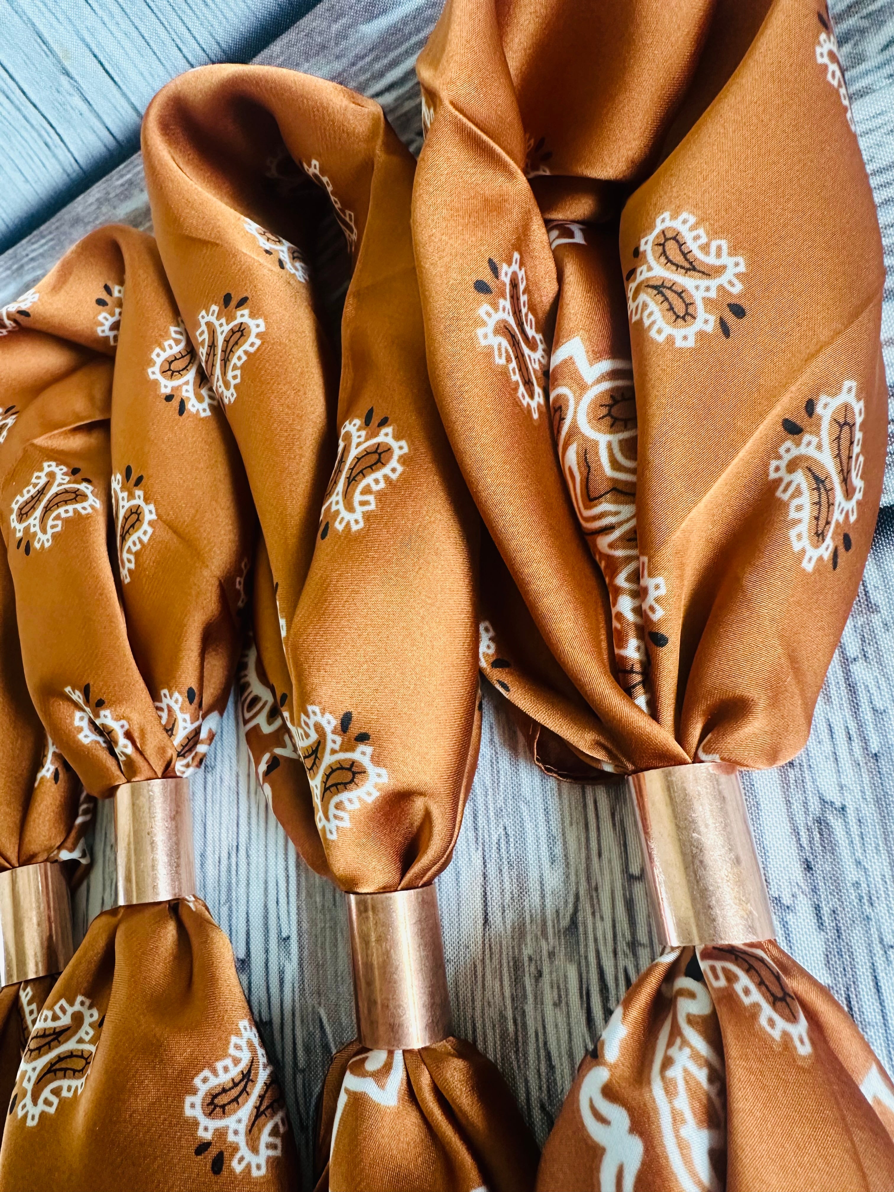 Burnt Orange Wild Rags