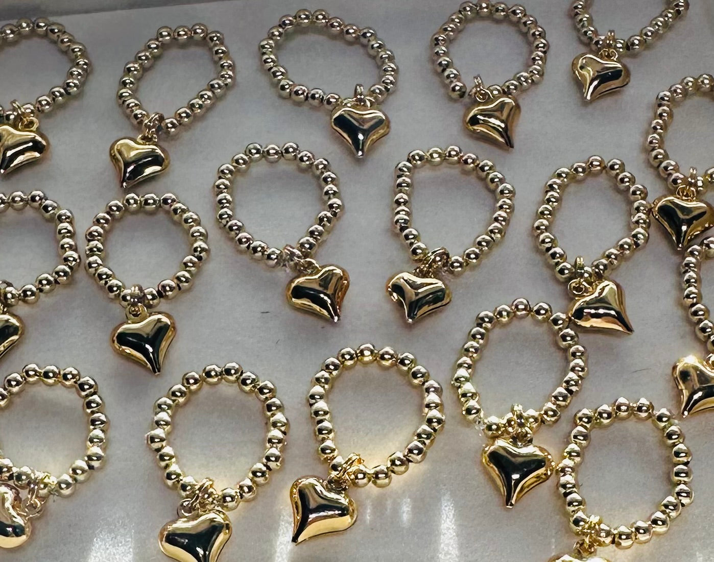 Gold Heart Bandana Charm