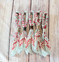 5-Green Stripe Block Print Bandana