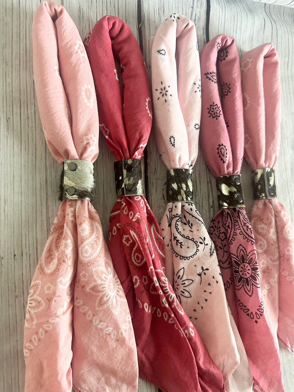 5- Pink Mix Bandanas