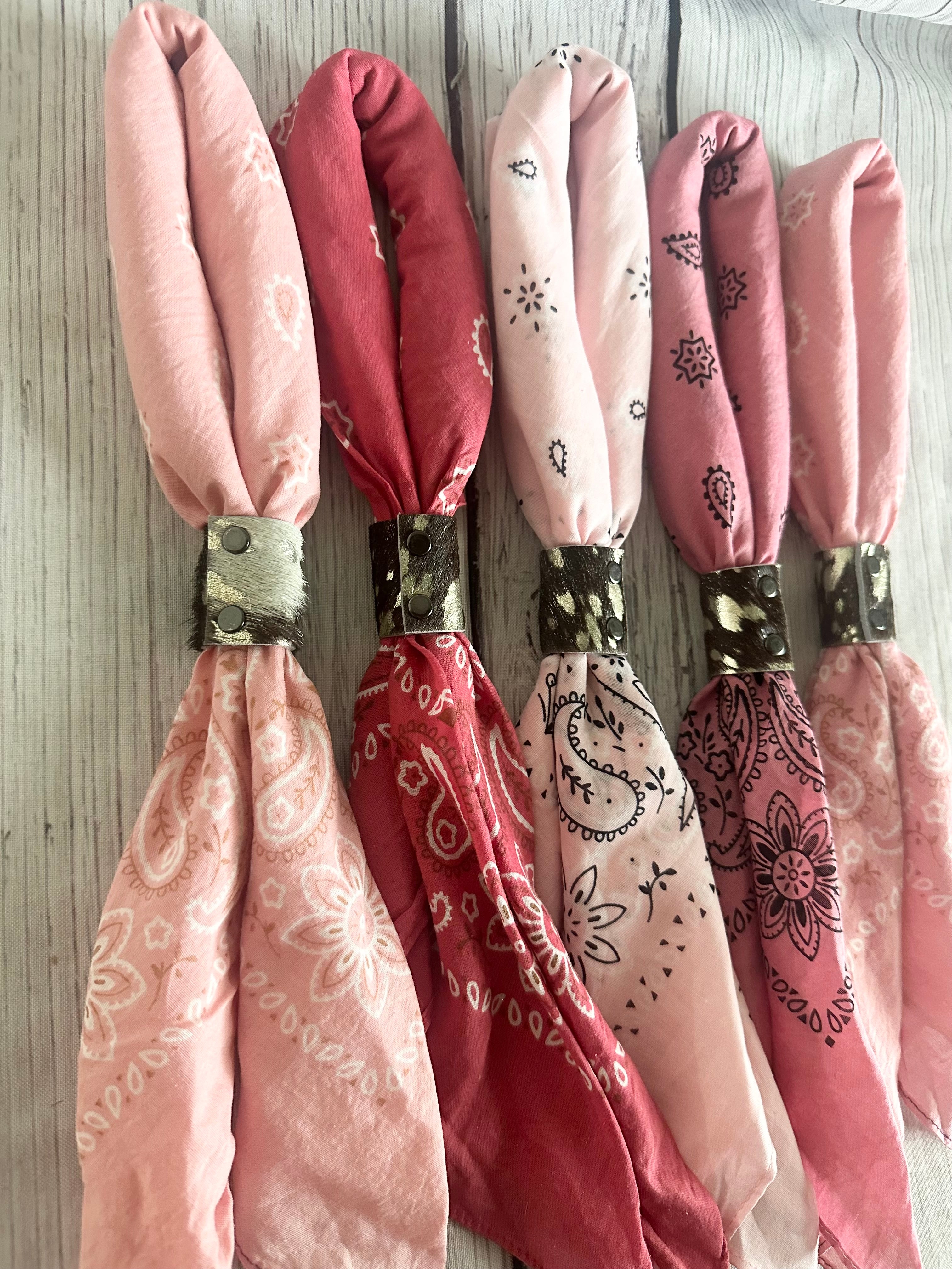 5- Pink Mix Bandanas
