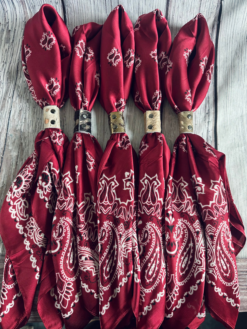 Maroon Paisley Wild Rags