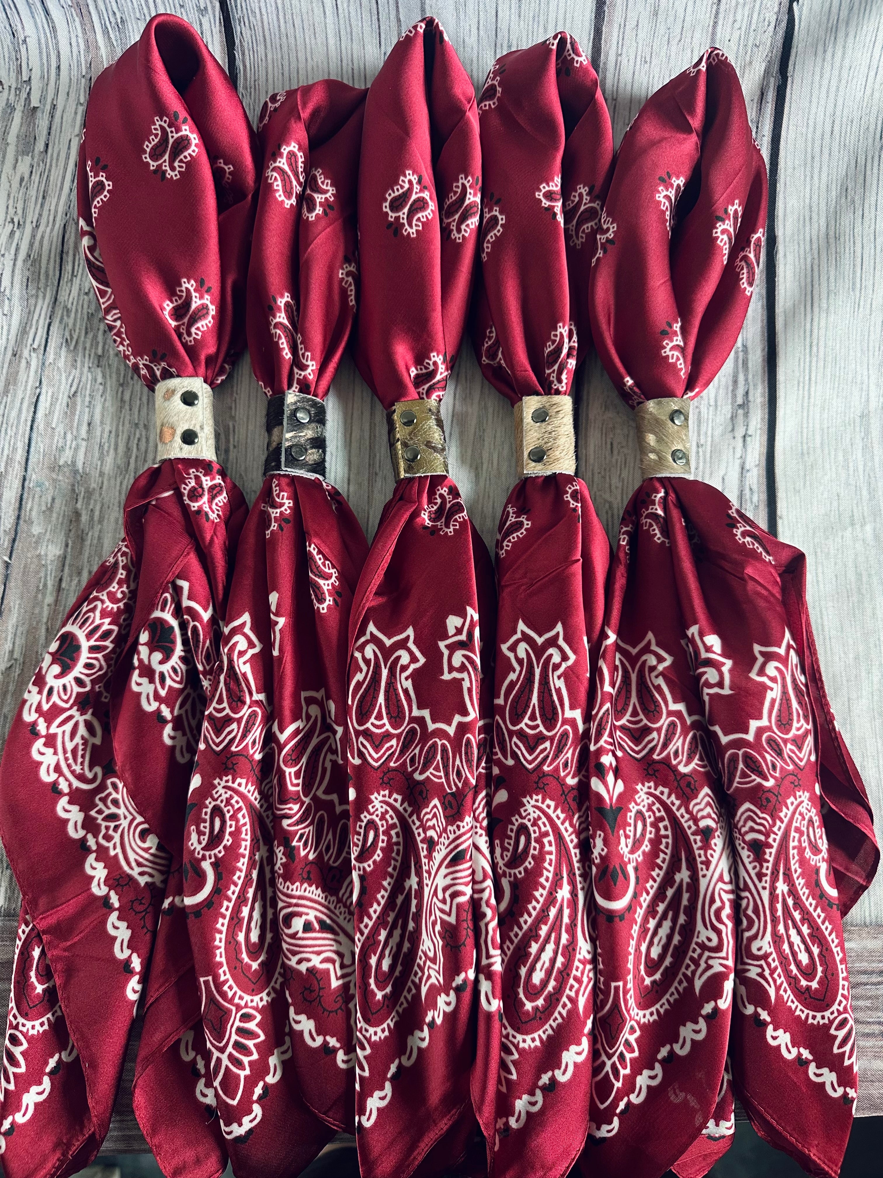 Maroon Paisley Wild Rags