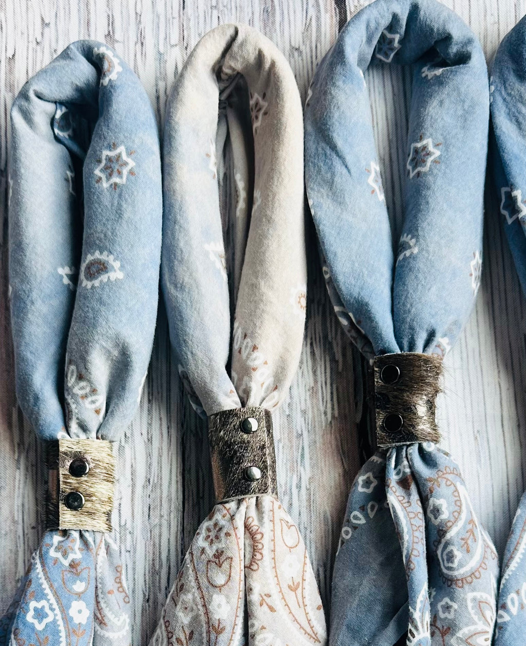 5- Washed Denim Bandanas