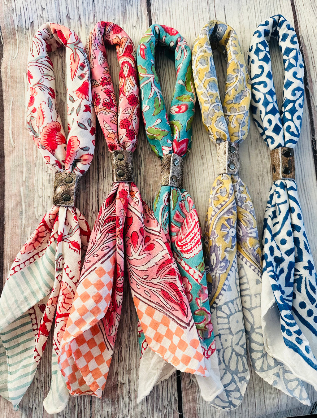 5- Bright Boho Mix Bandanas