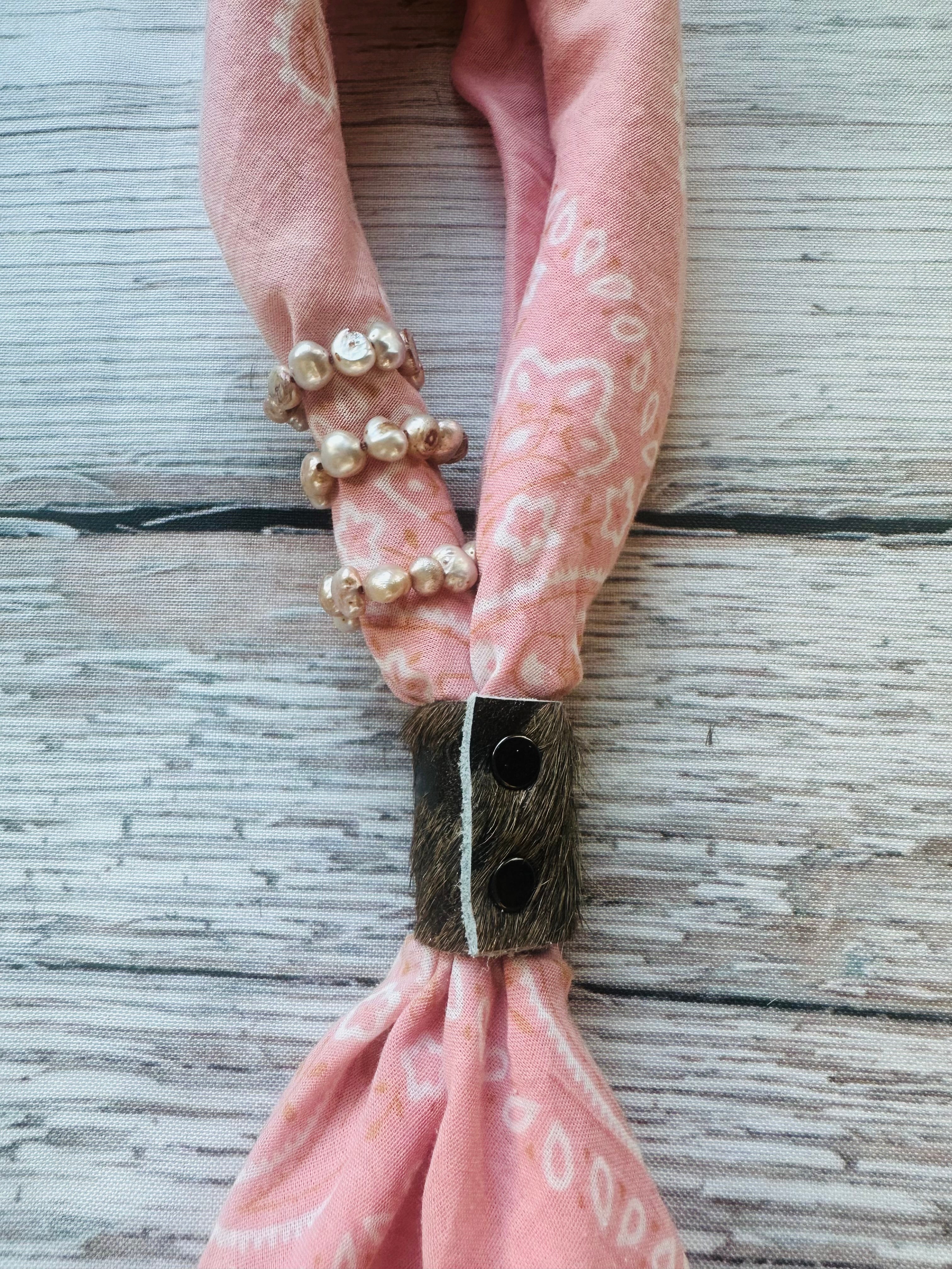 Champagne Pearl Bandana Charm