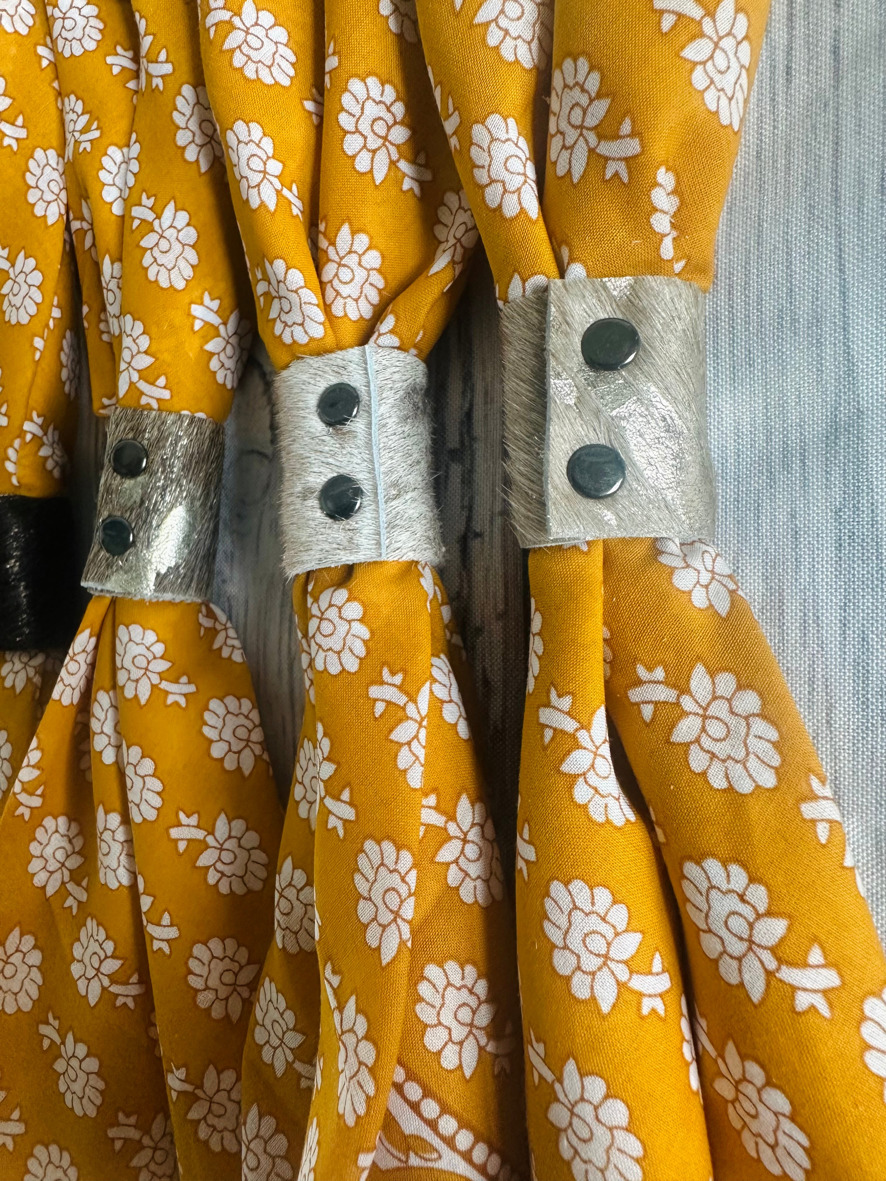 5- Yellow Floral Bandanas