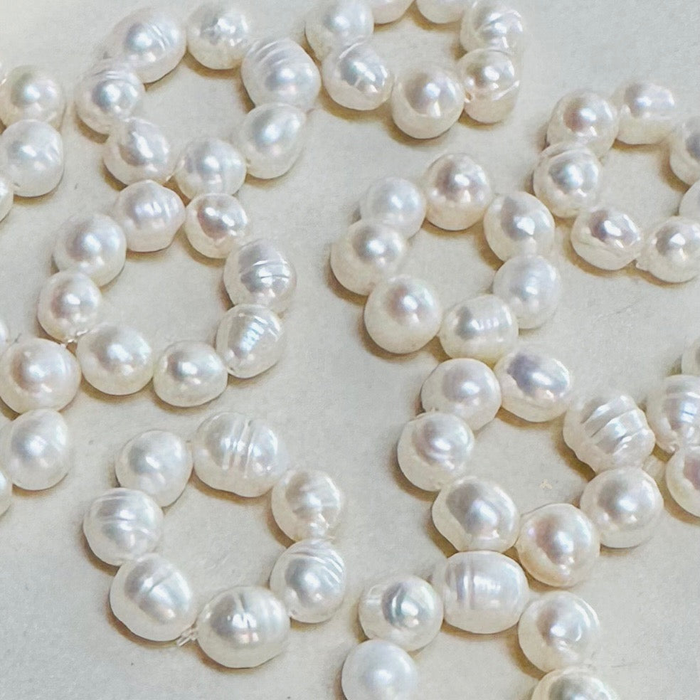 Ivory Pearl Bandana Charm