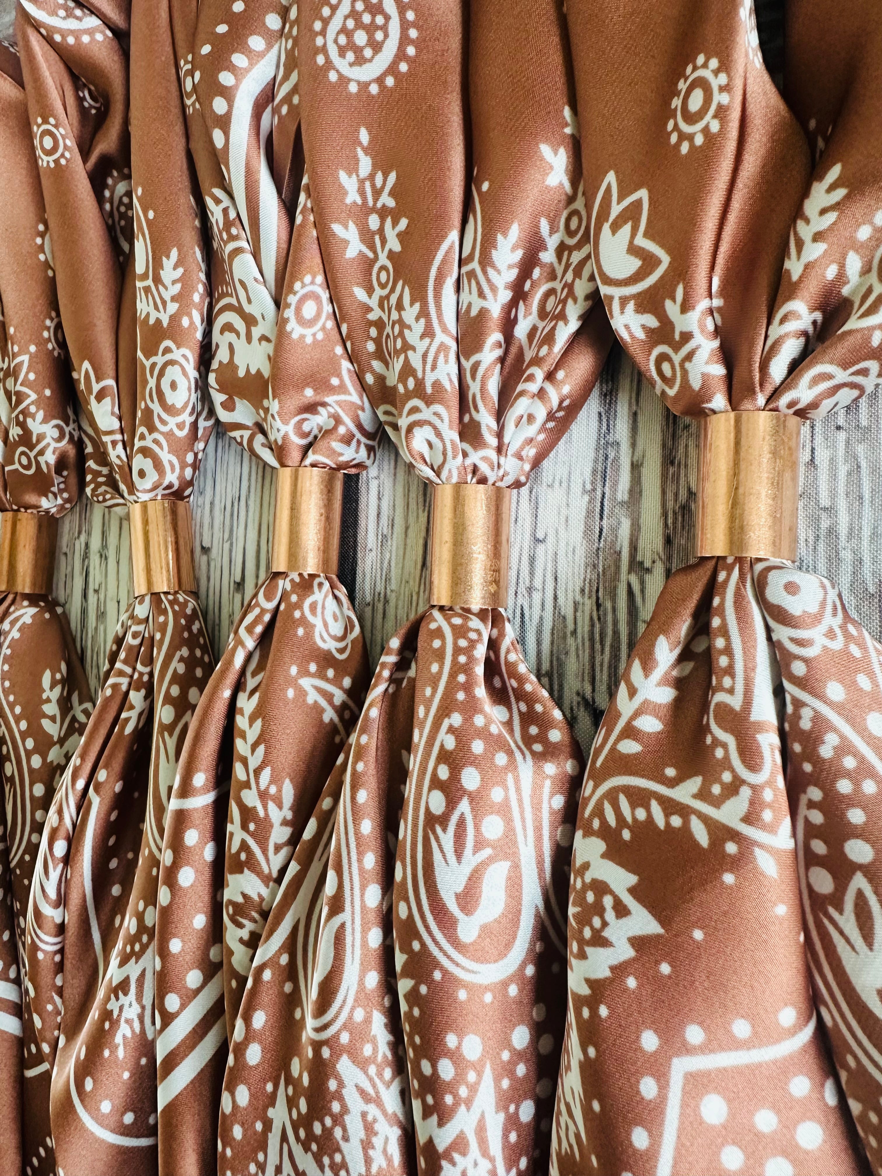 Copper Paisley Wild Rags