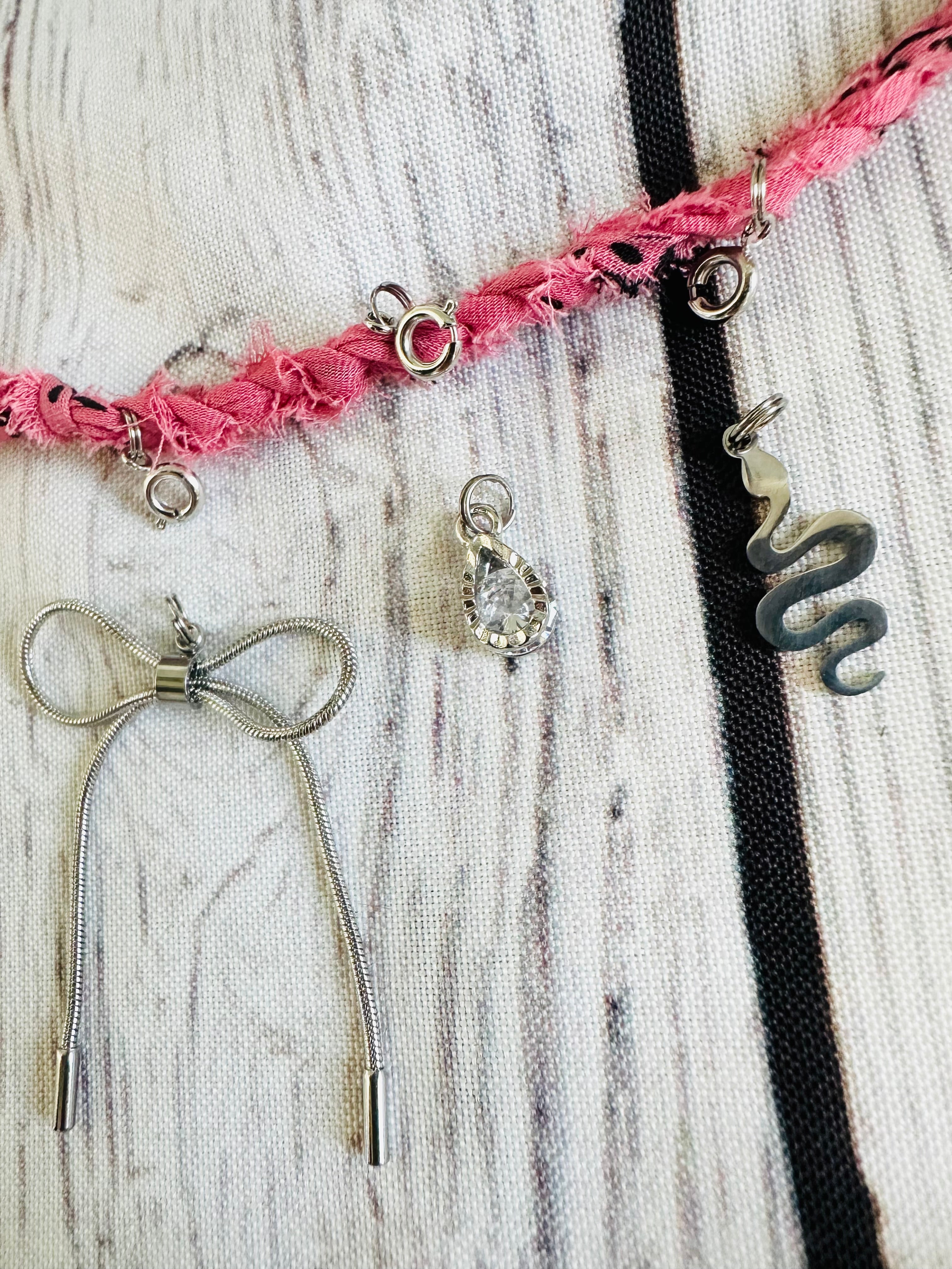 Charm Bar Clasp Necklace