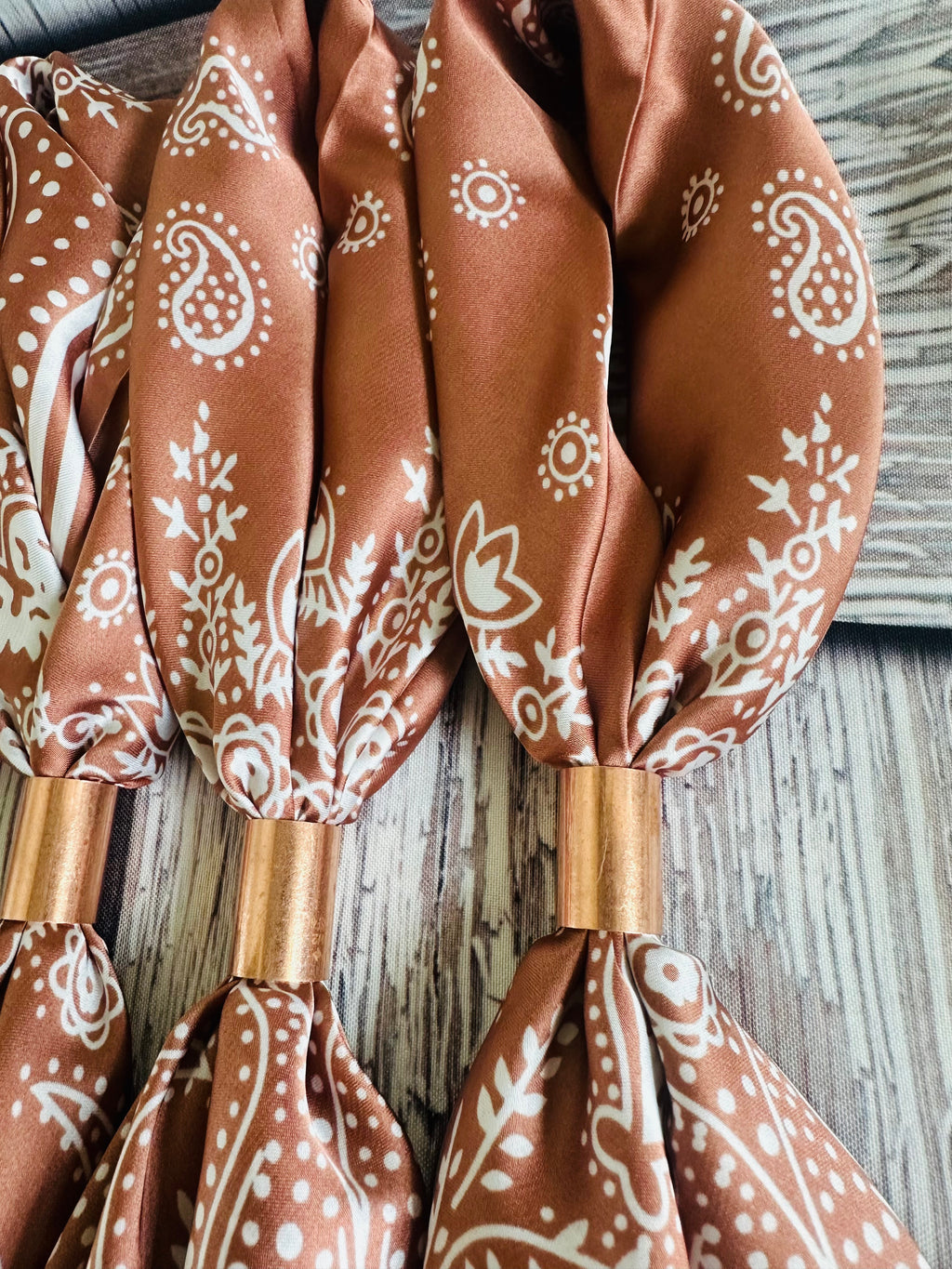 Copper Paisley Wild Rags