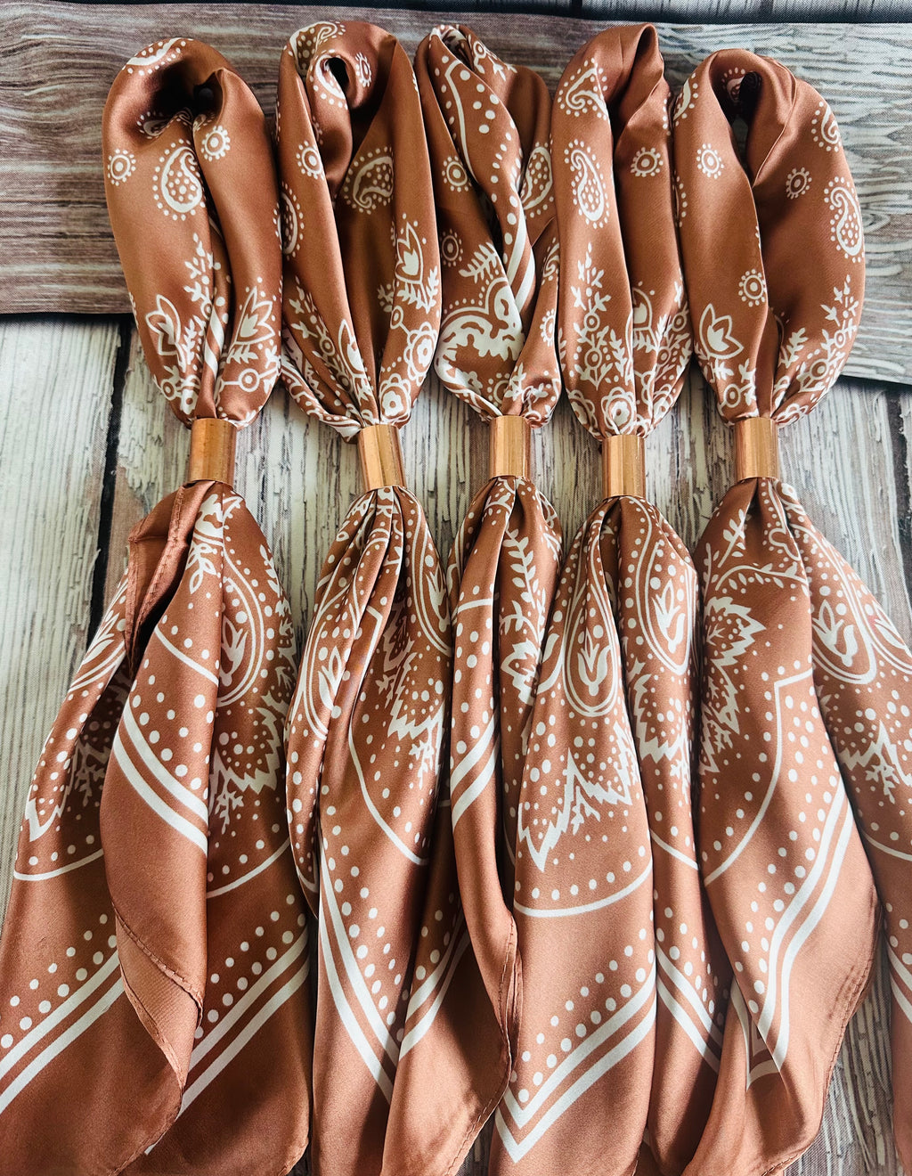 Copper Paisley Wild Rags