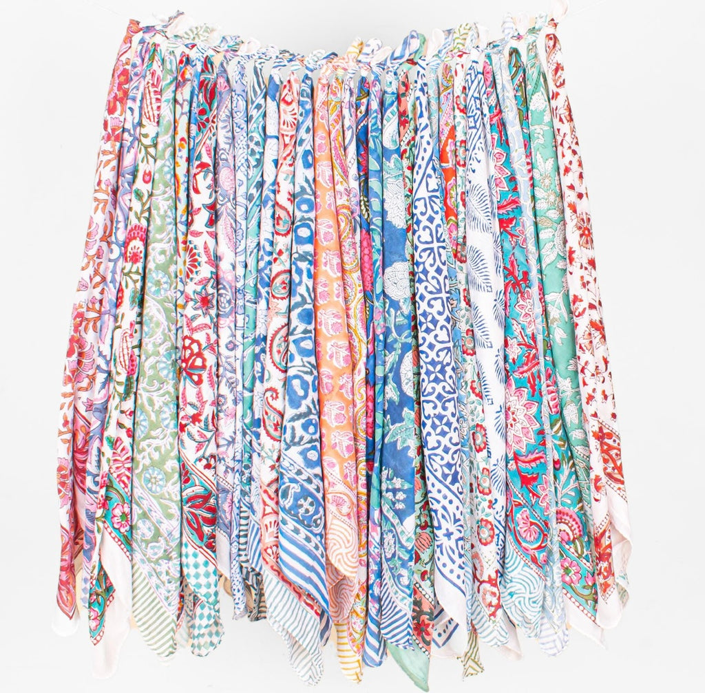 5- Bright Boho Mix Bandanas