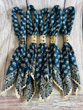 5- Blue Floral Bandanas