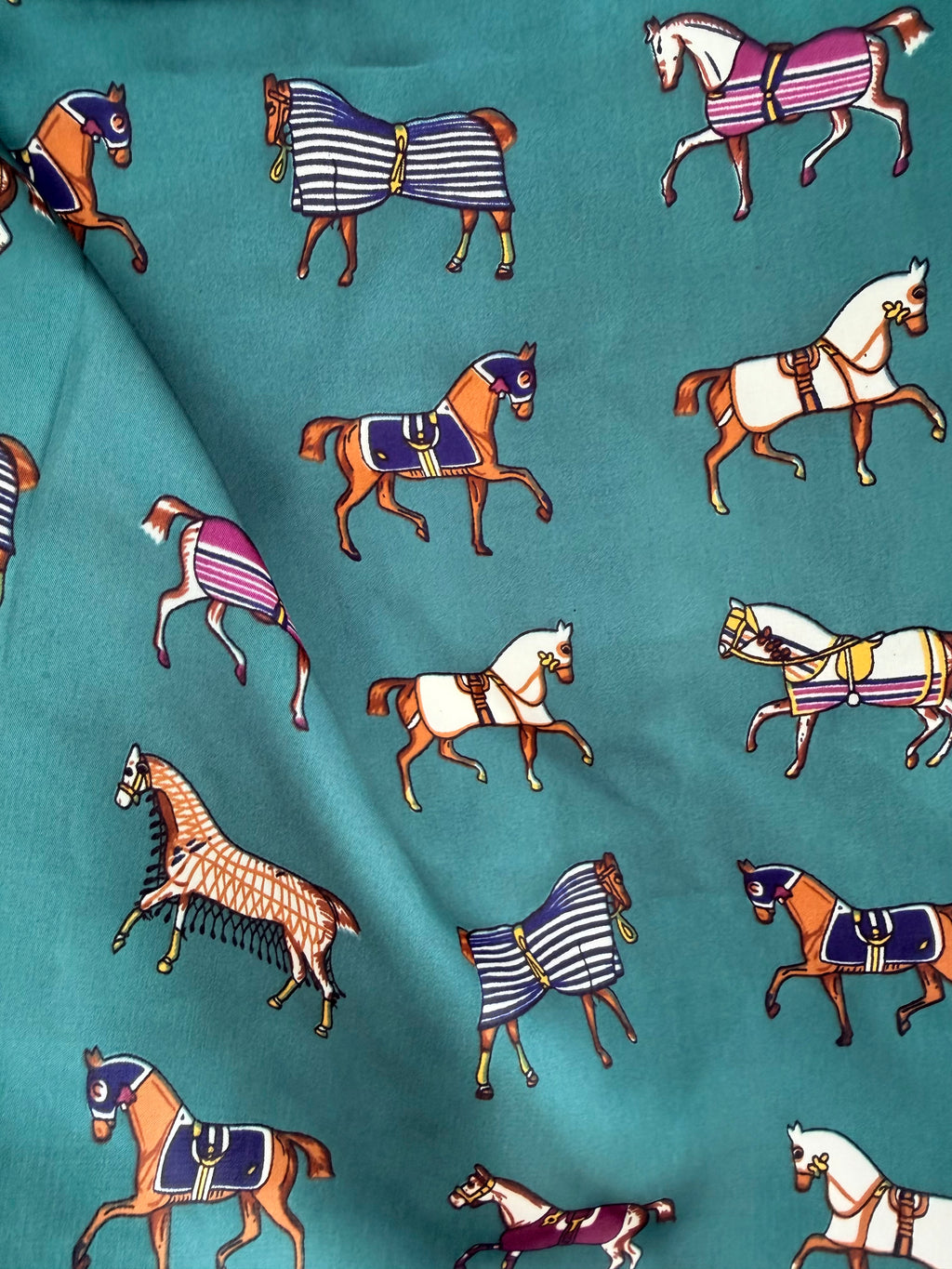 Wild Rag - Emerald Horse Print