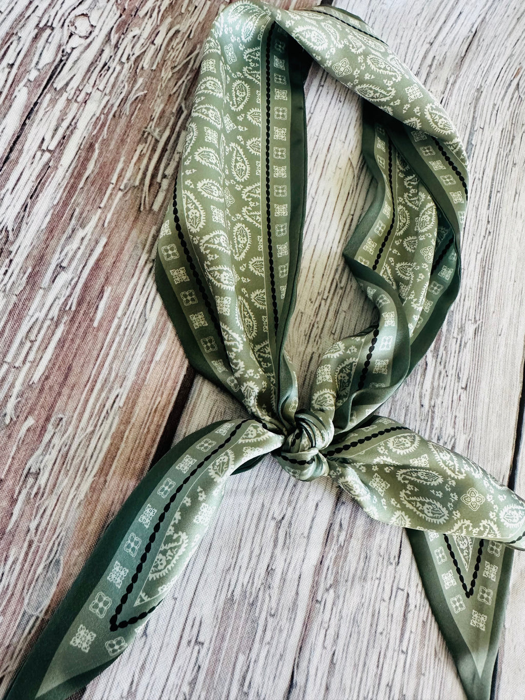5 Olive Paisley Twillys