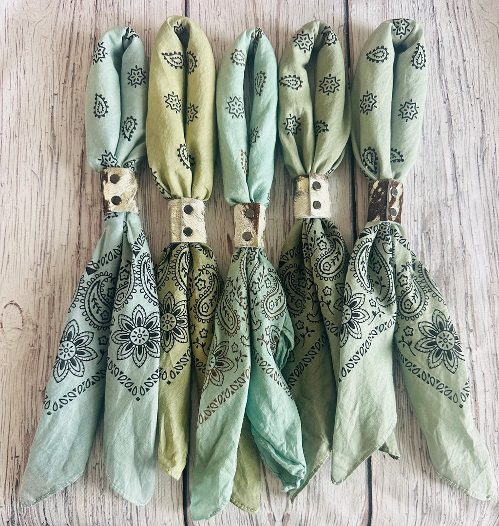 5- Green Mix Bandanas