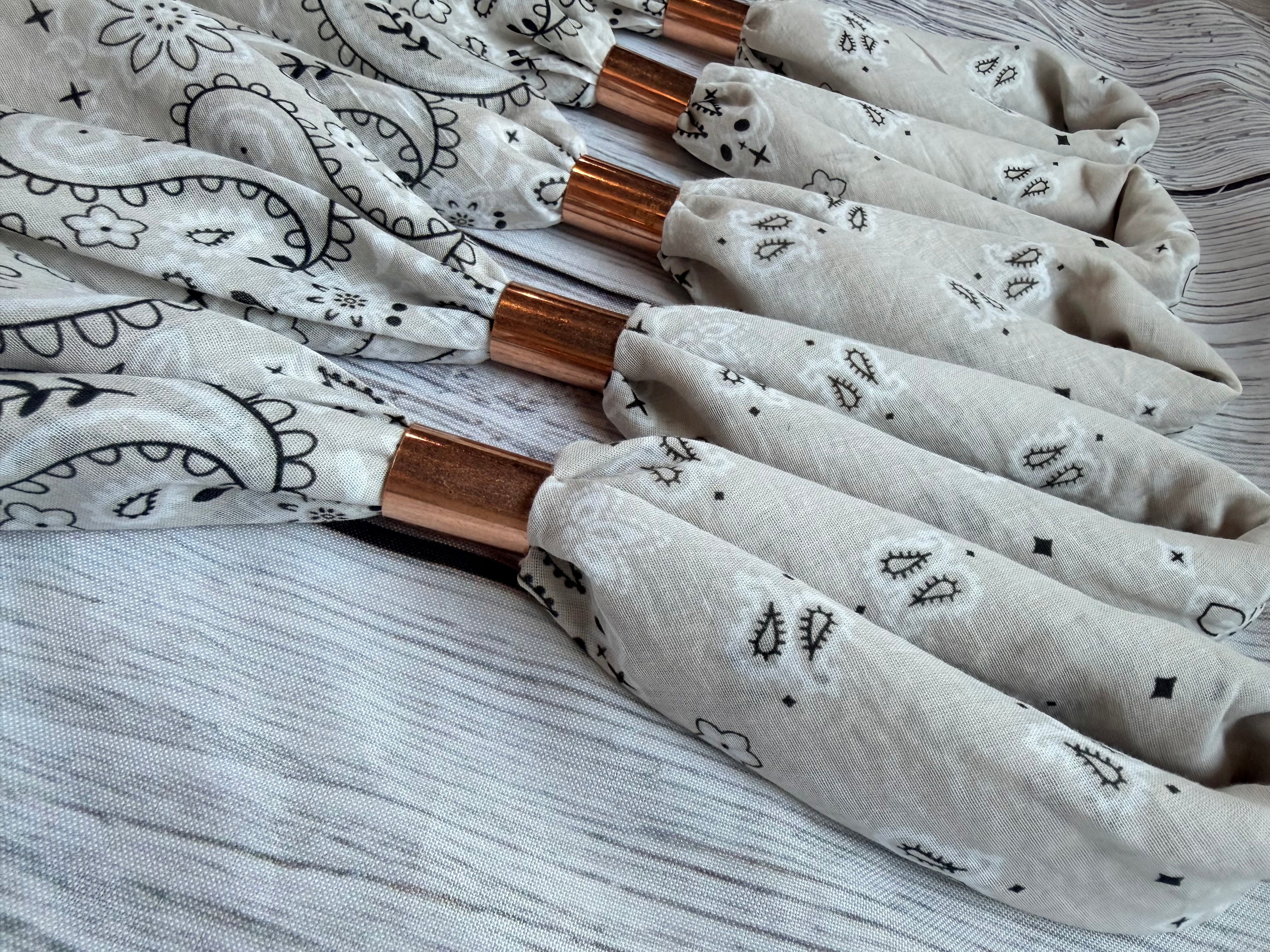 5- Oatmeal Bandanas