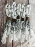5- Classic White Bandanas
