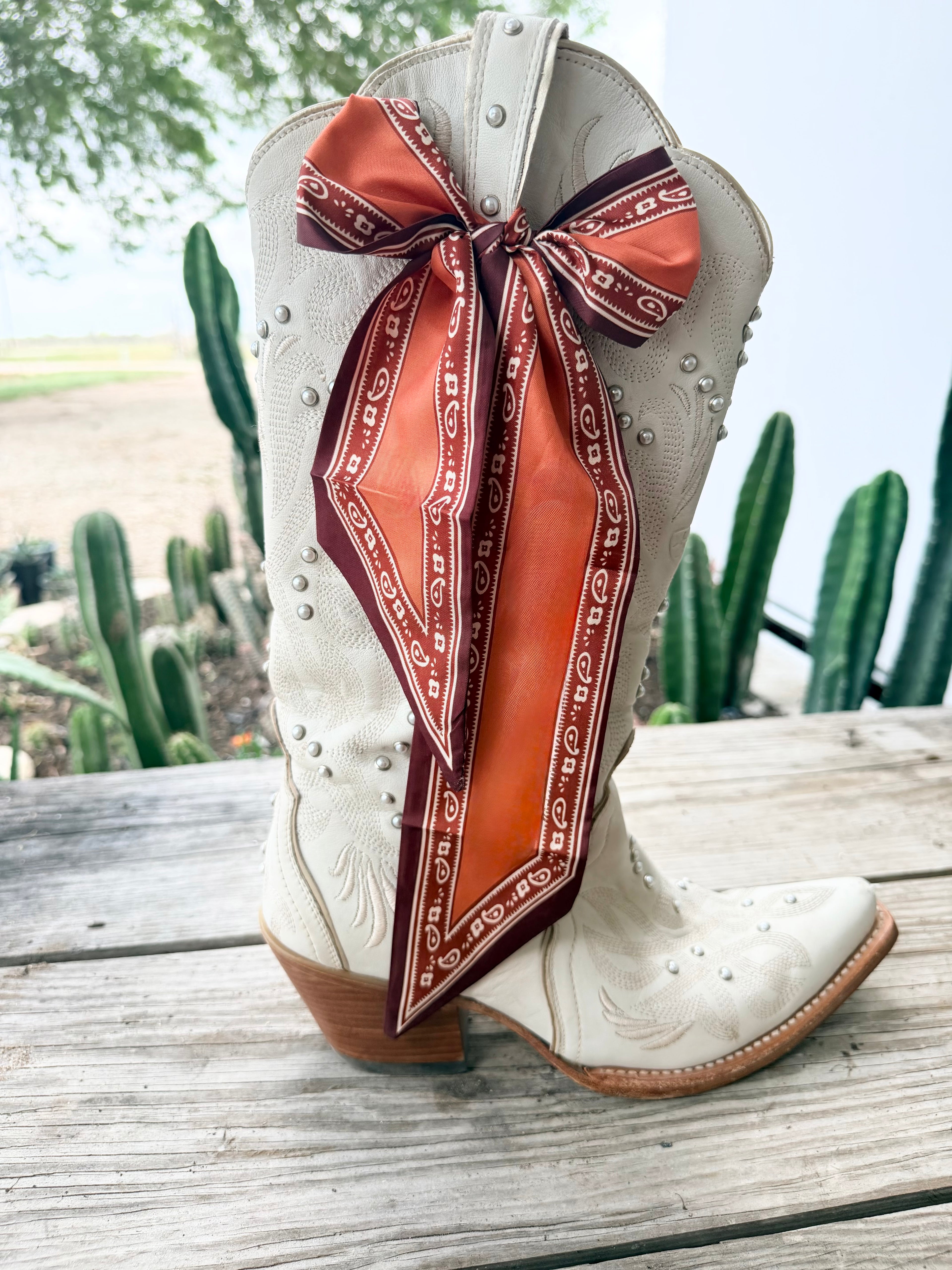 Boot Twilly - Rust Paisley Trim