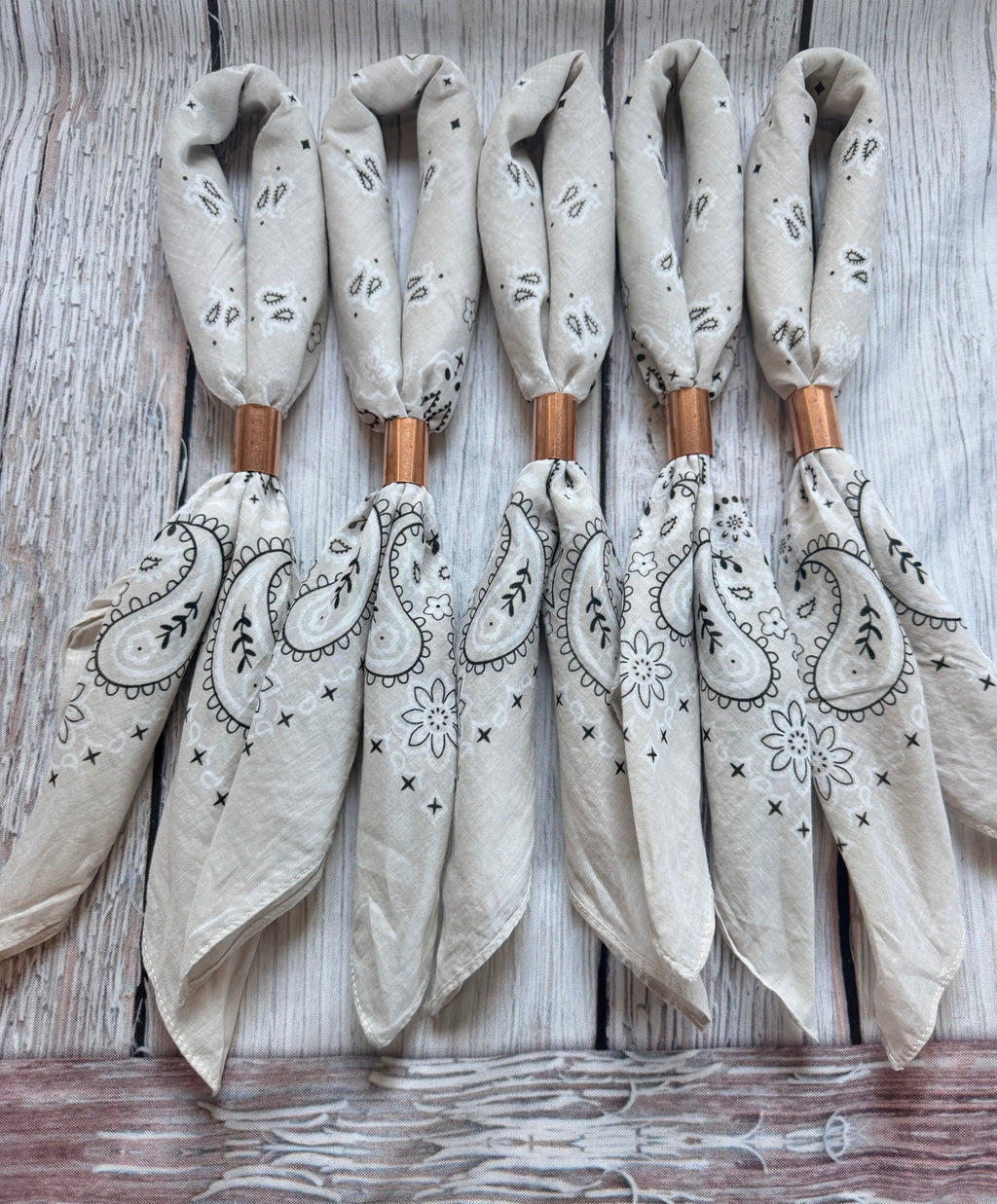 5- Oatmeal Bandanas