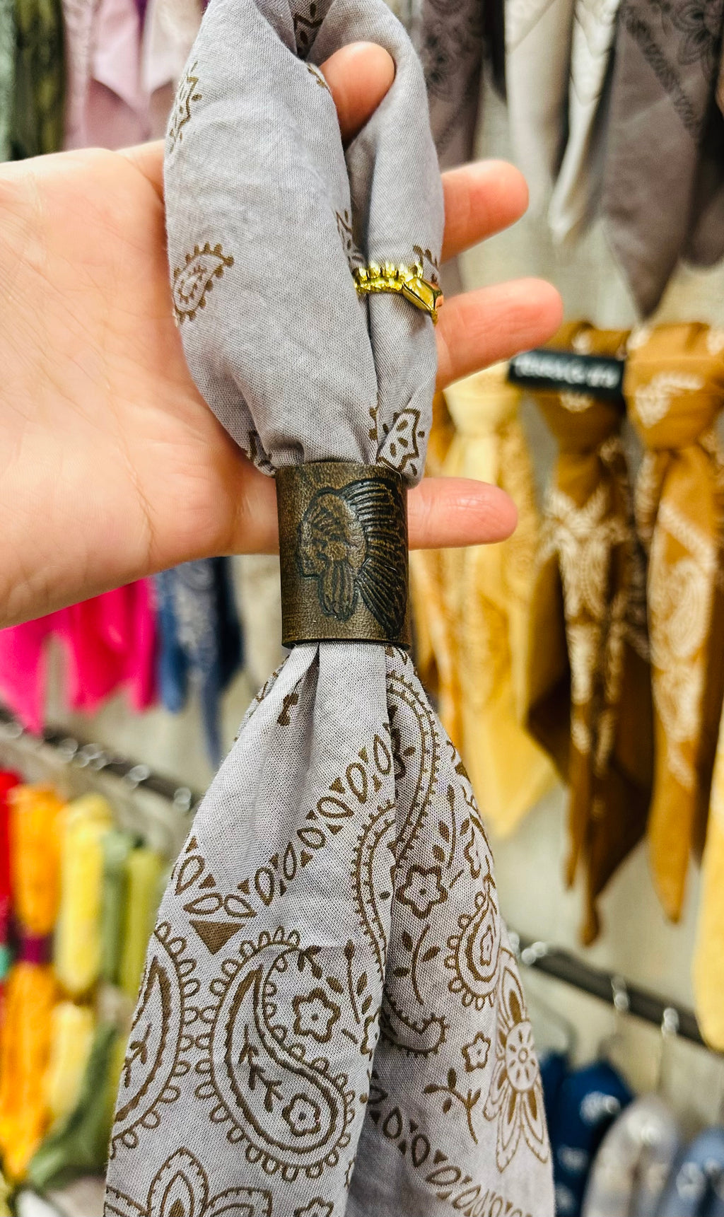 5- Grey Mix Bandanas