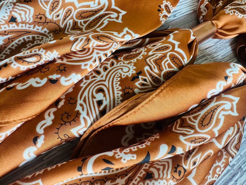 Burnt Orange Wild Rags