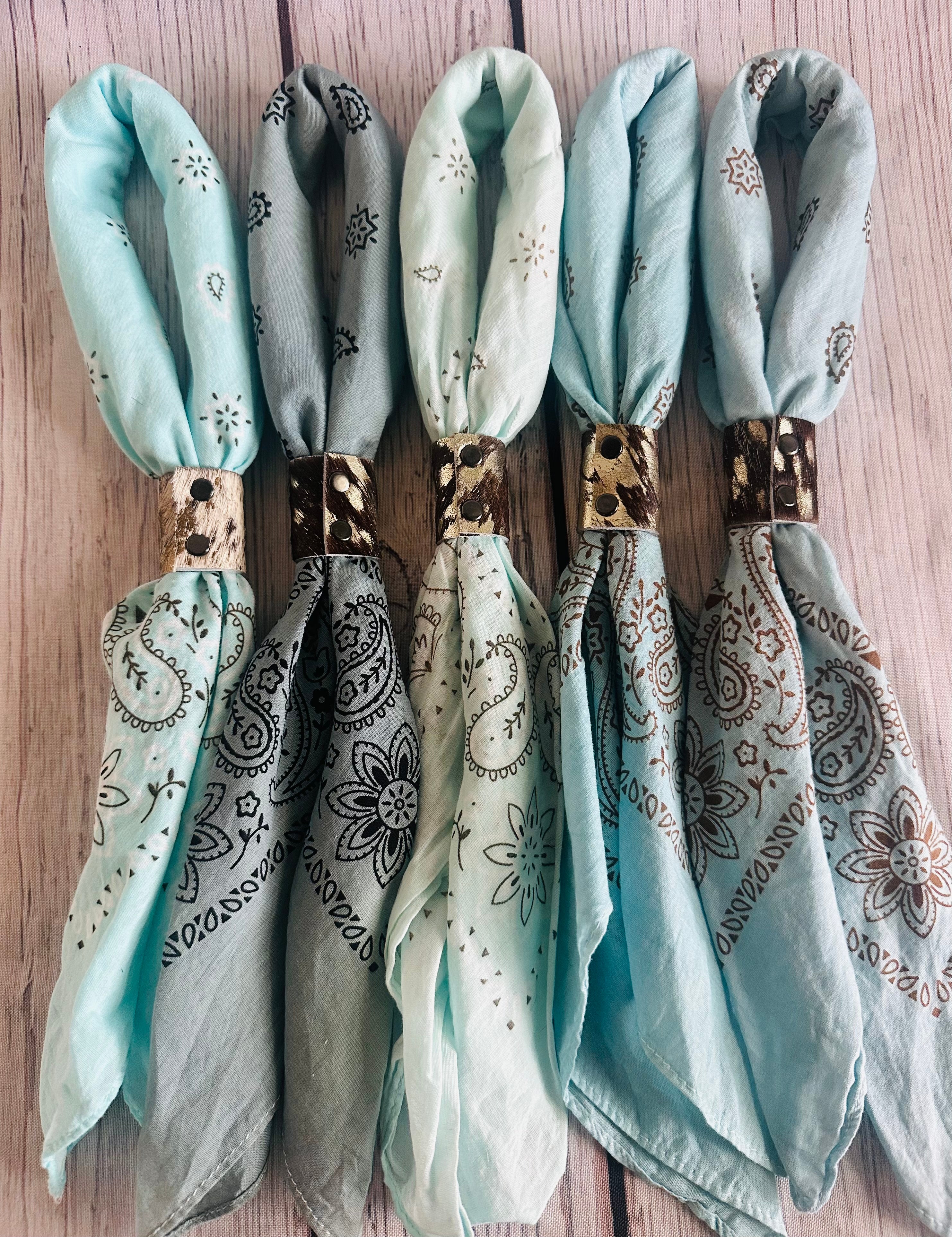 5- Cowboy Blue Bandanas