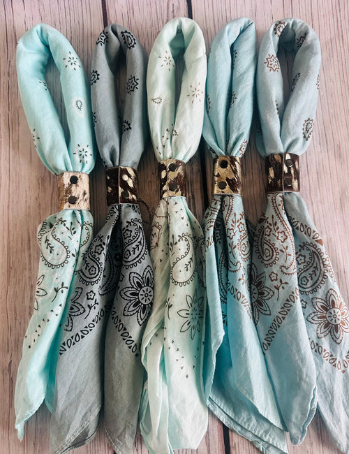 5- Cowboy Blue Bandanas