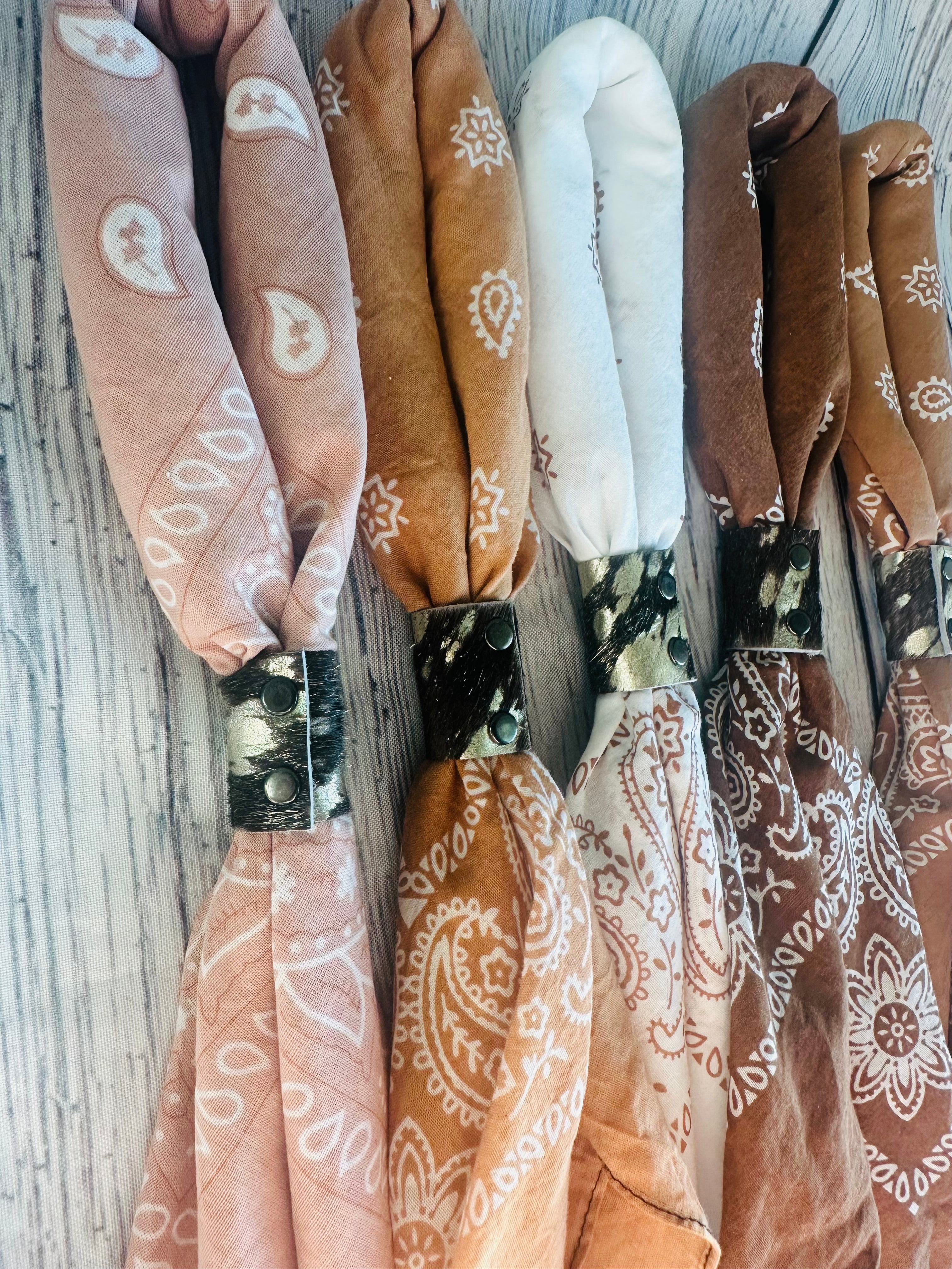 5- Terracotta Mix Bandanas