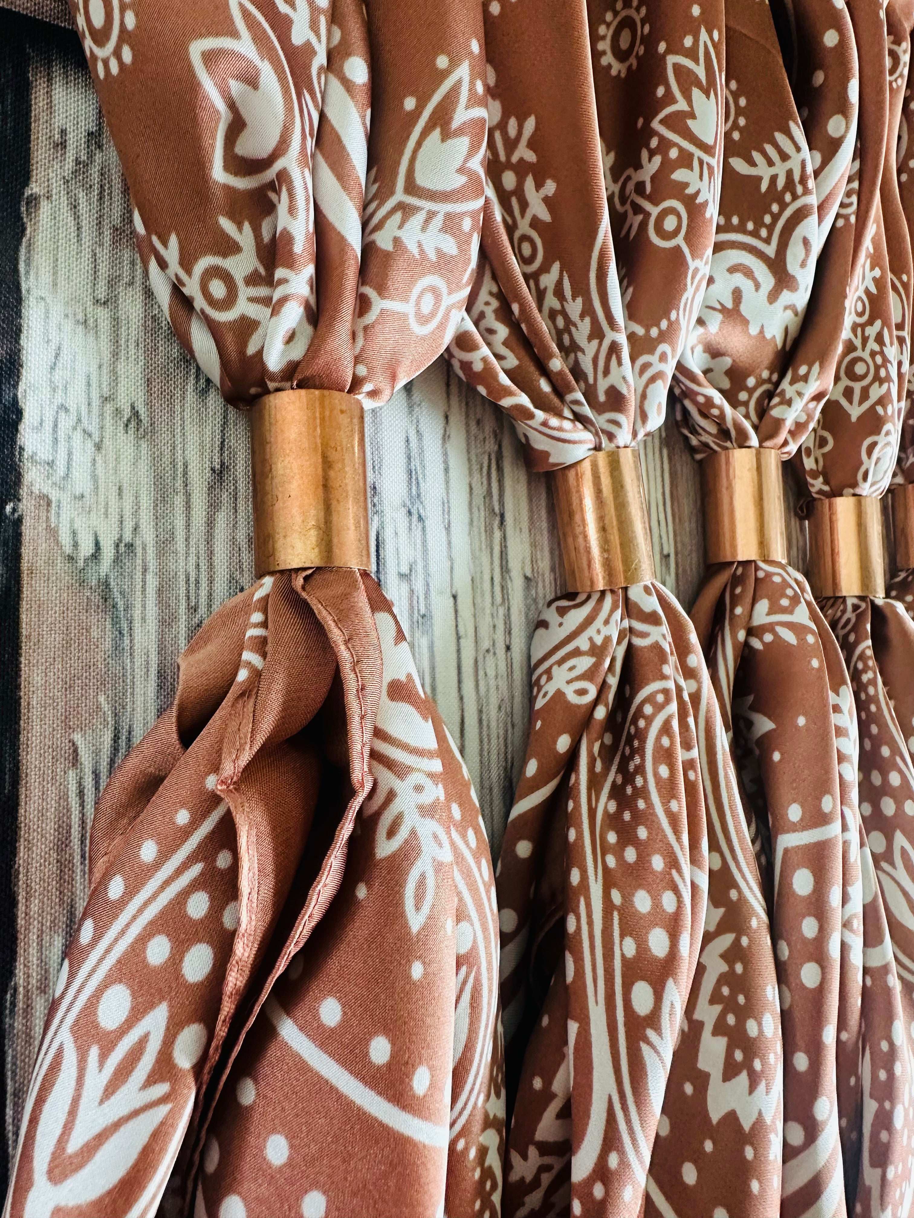 Copper Paisley Wild Rags