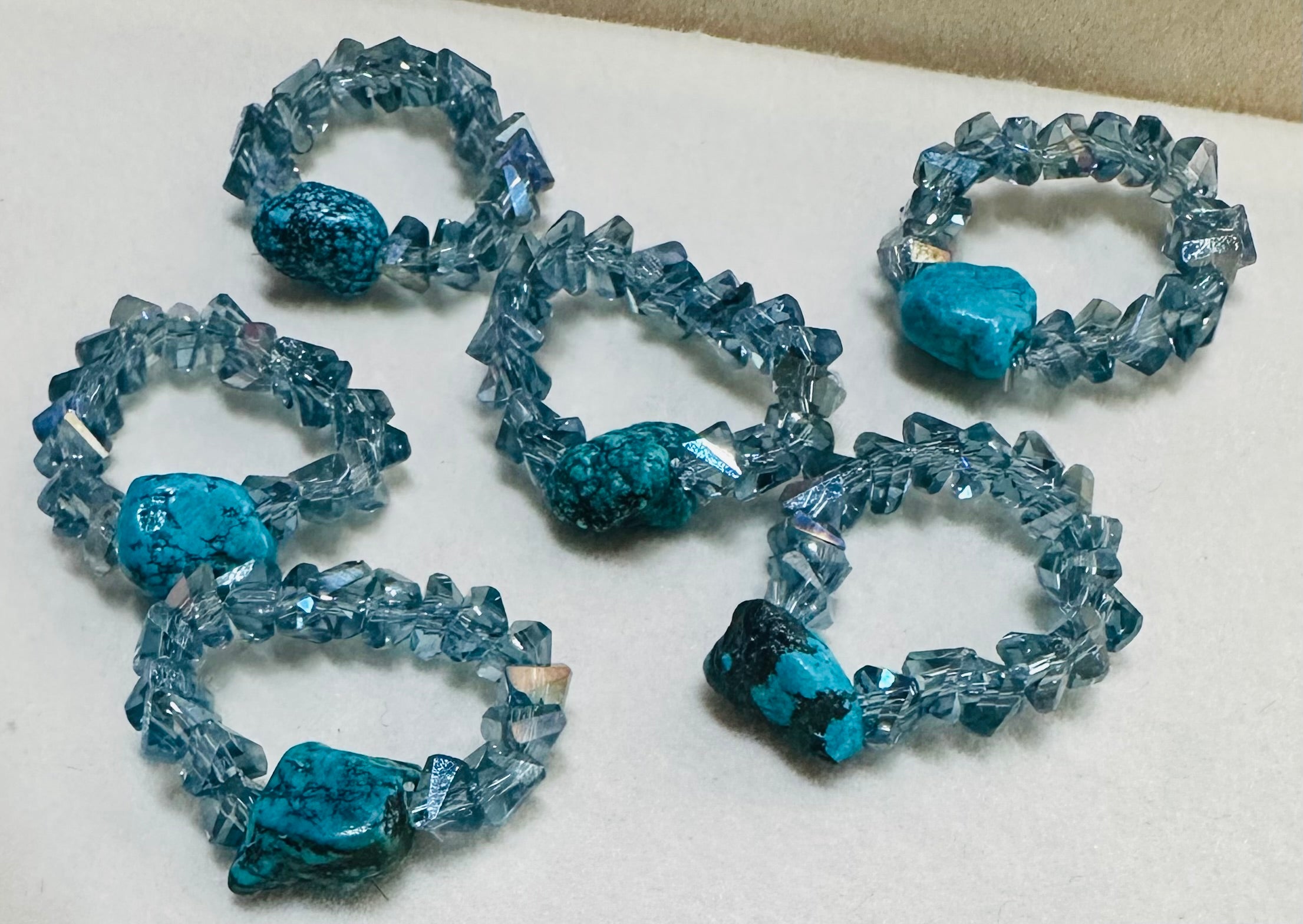 Blue & Turquoise Bandana Charm