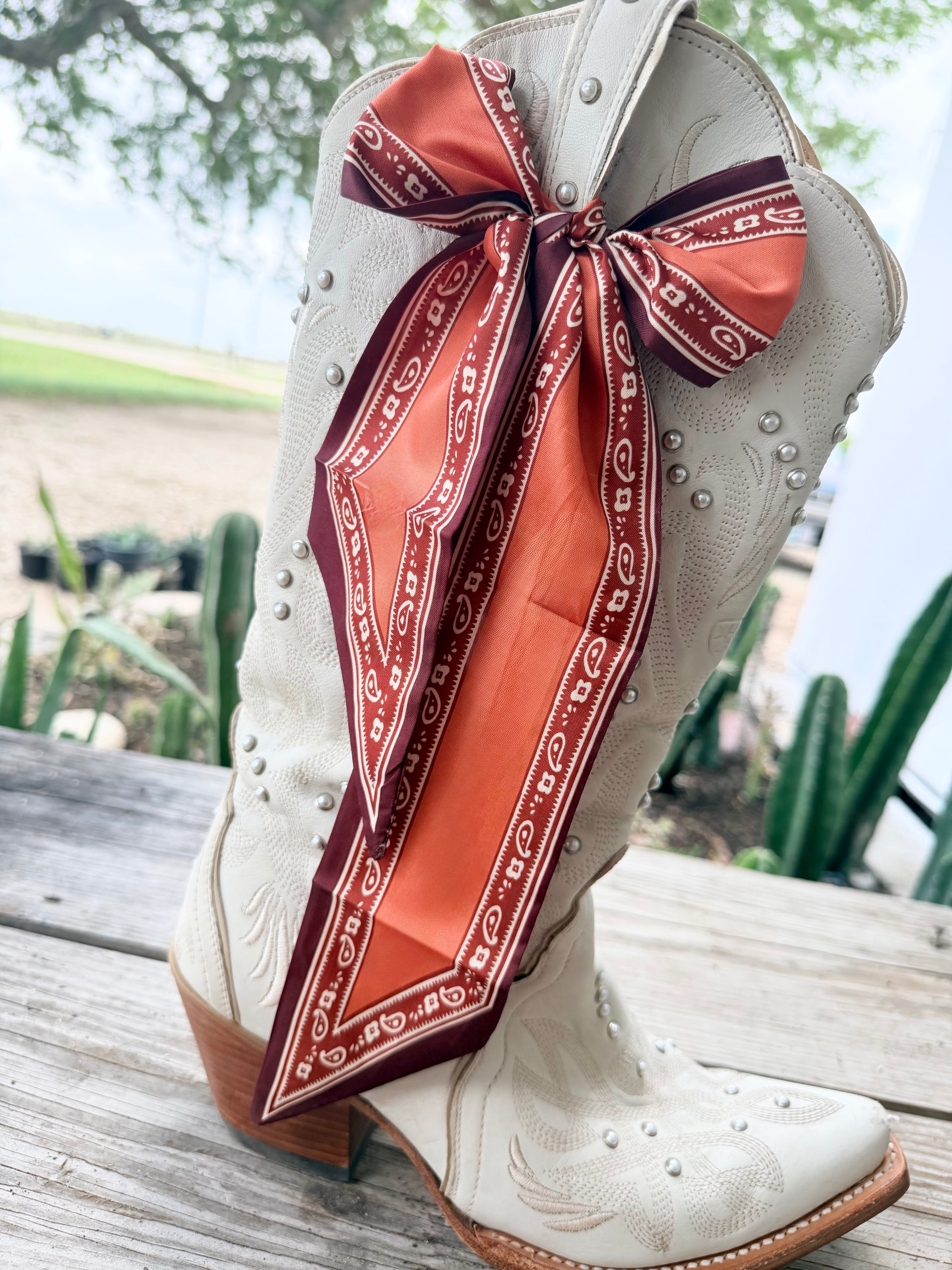 Boot Twilly - Rust Paisley Trim