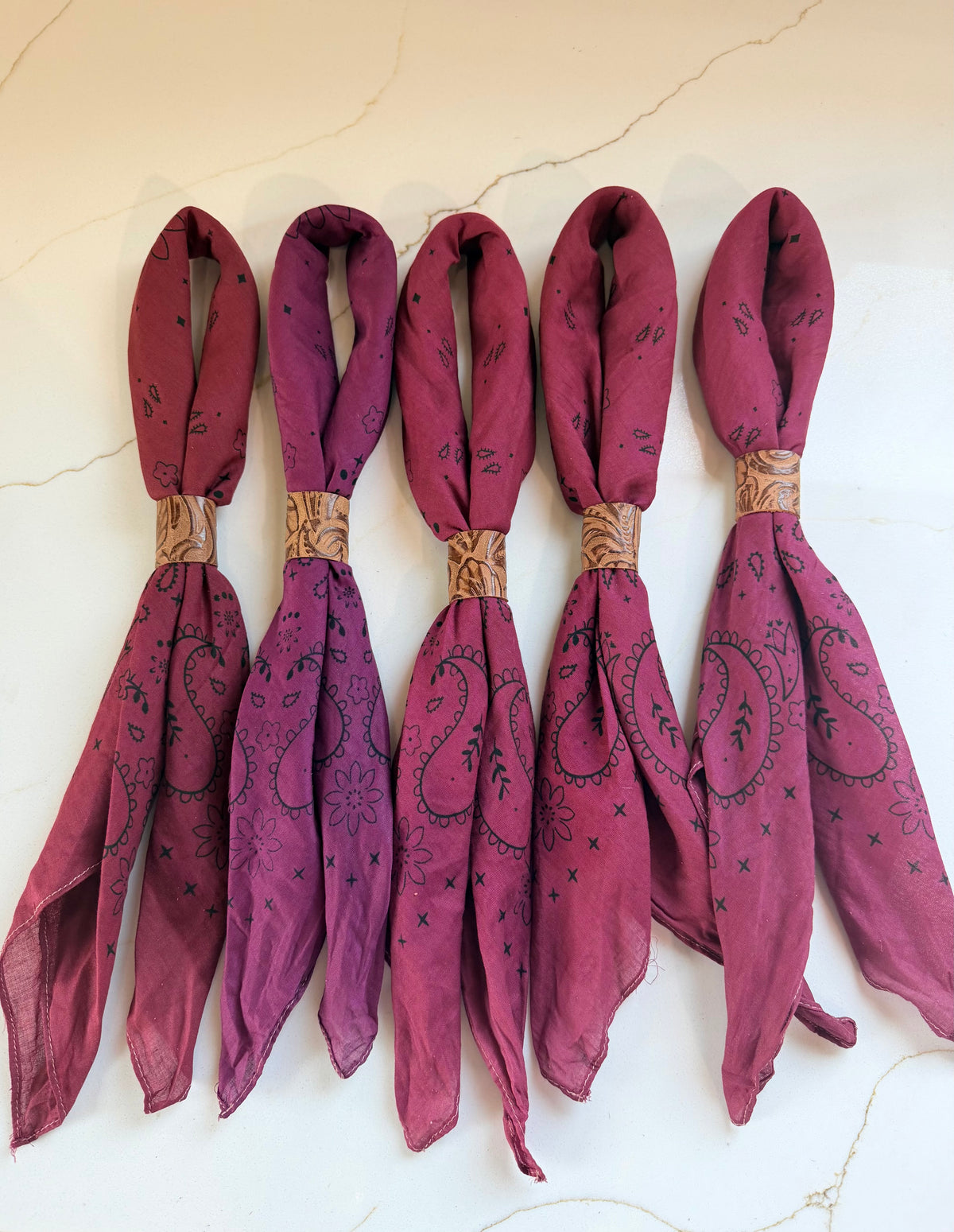 5- Maroon Bandanas