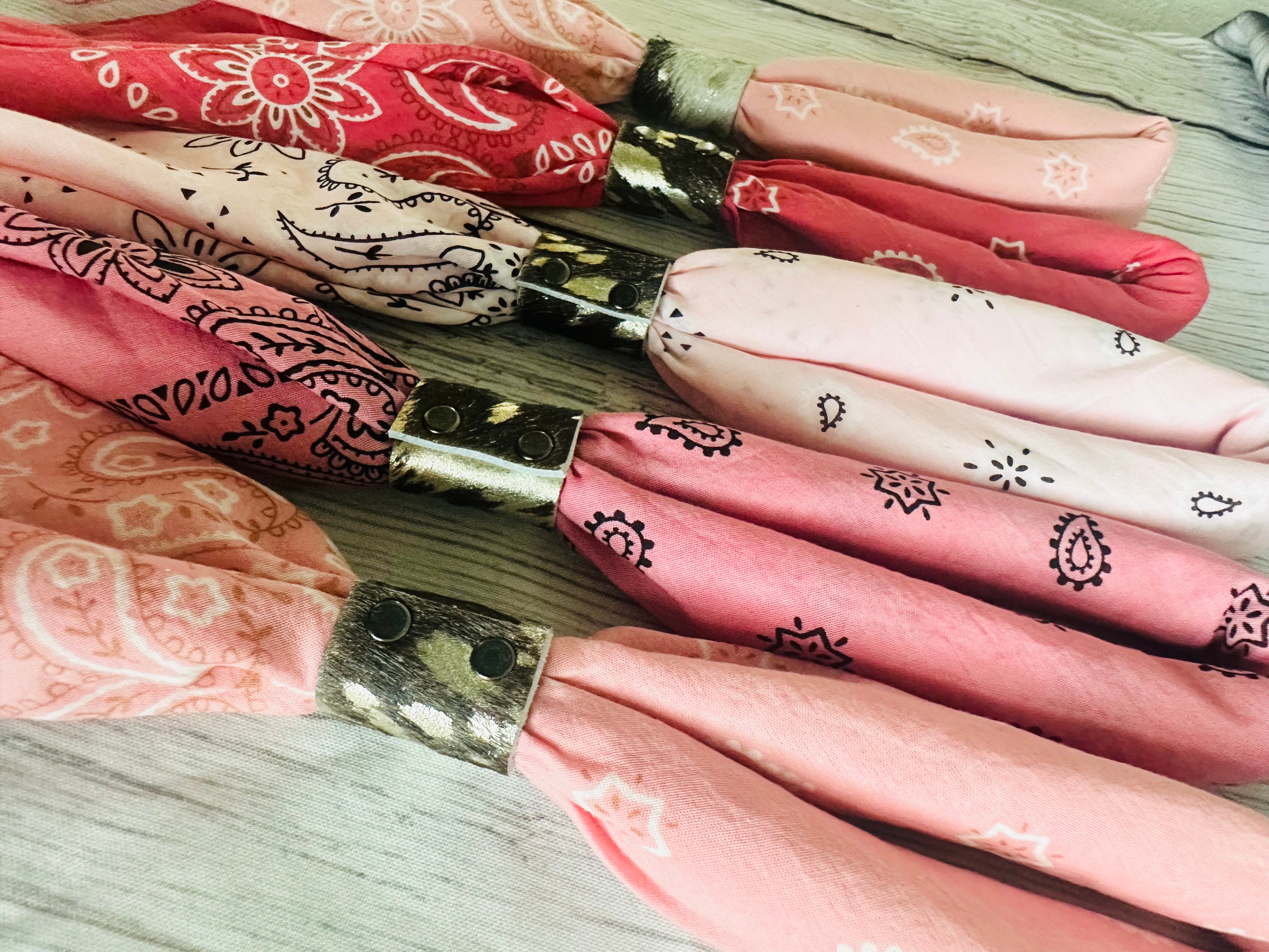 5- Pink Mix Bandanas
