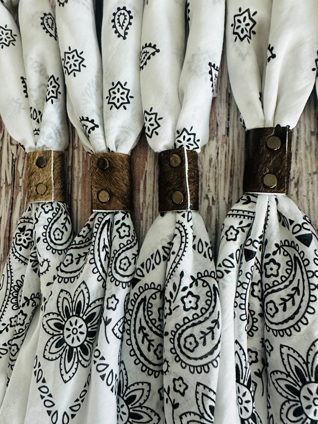5- Classic White Bandanas