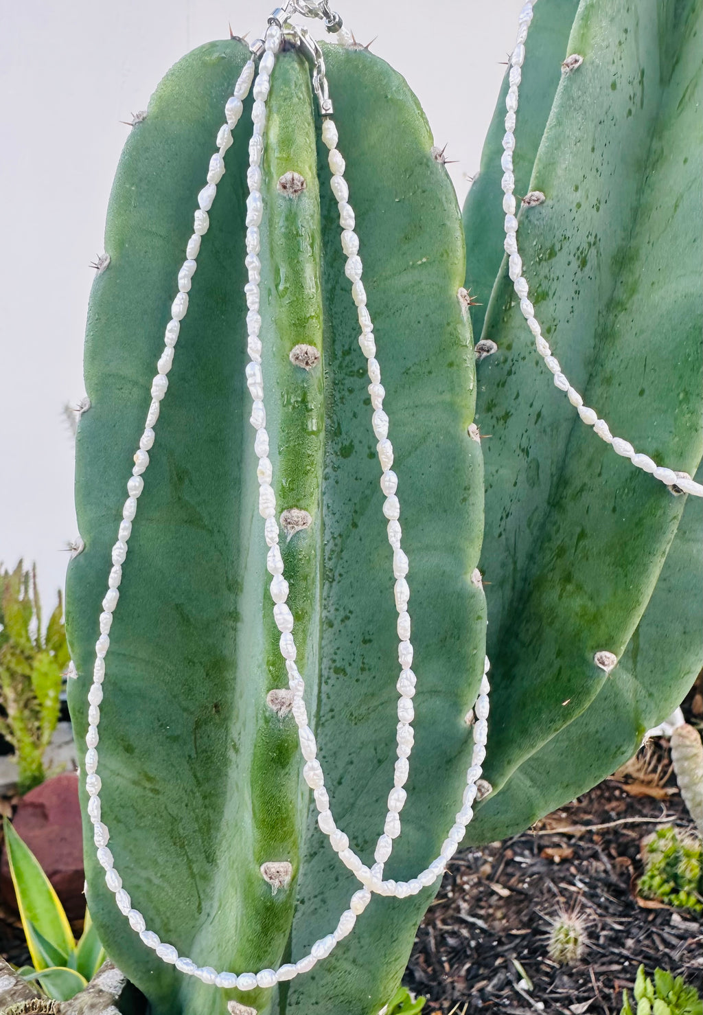 Tiny Keshi Ivory Pearl Necklace