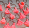 Hot Pink Tassel Bandana Charm