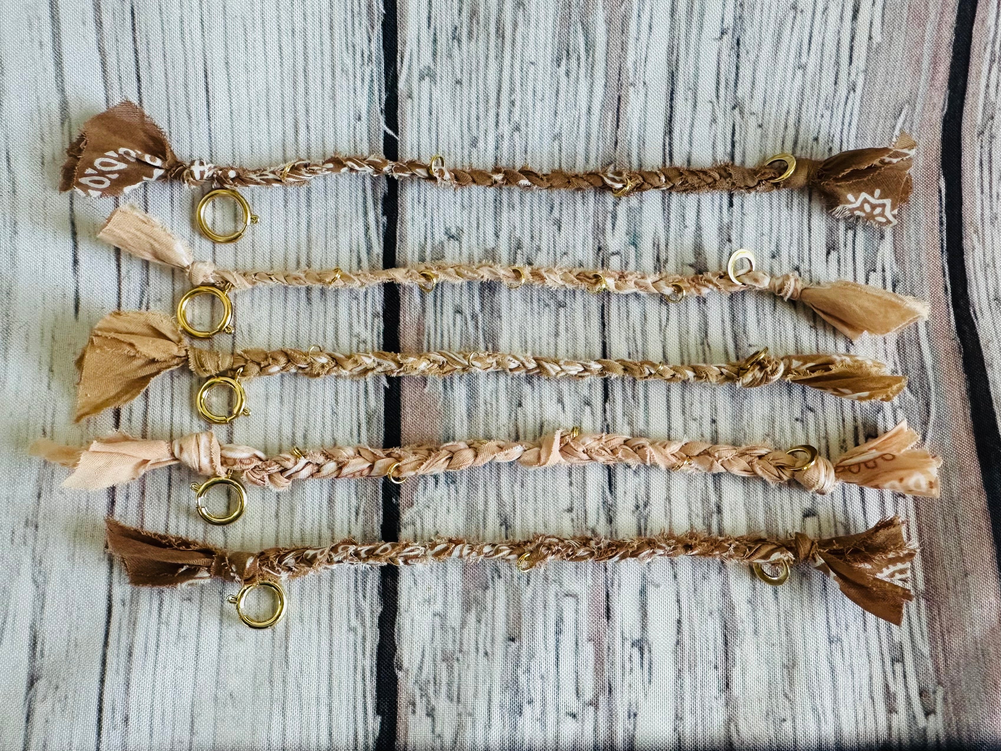 Charm Bar Jump Ring Bracelet