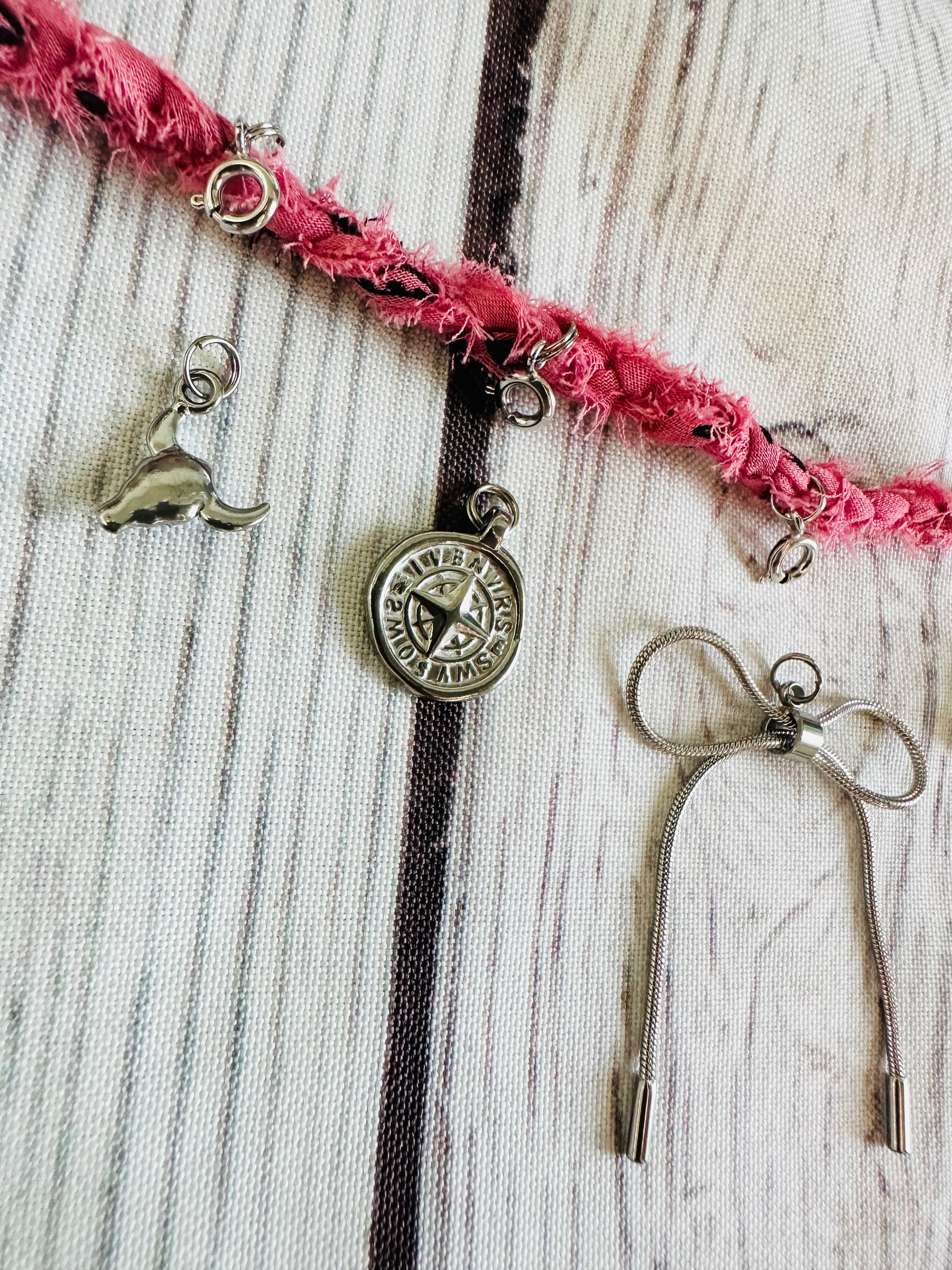 Charm Bar Clasp Necklace