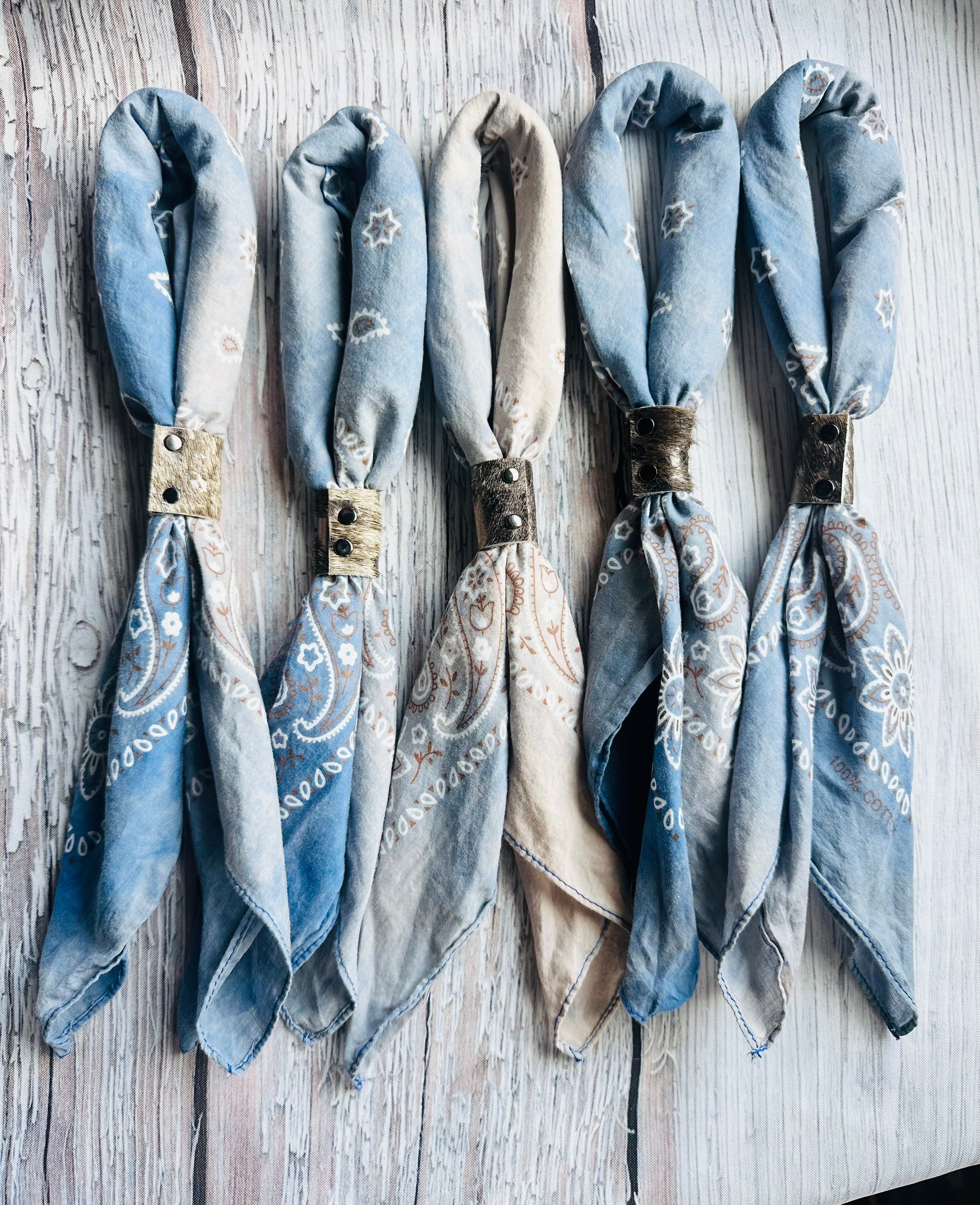 5- Washed Denim Bandanas