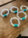 Crystal Turquoise Bandana Charm