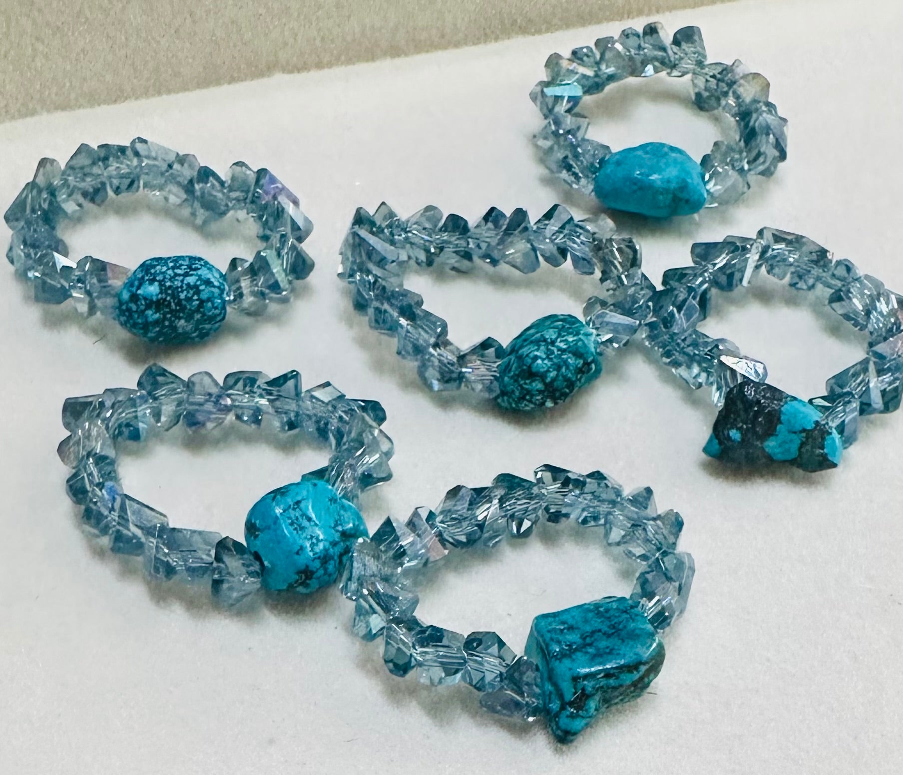 Blue & Turquoise Bandana Charm