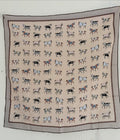Horse Print Brown Trim Bandana