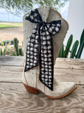 Boot Twilly - Black and White Houndstooth