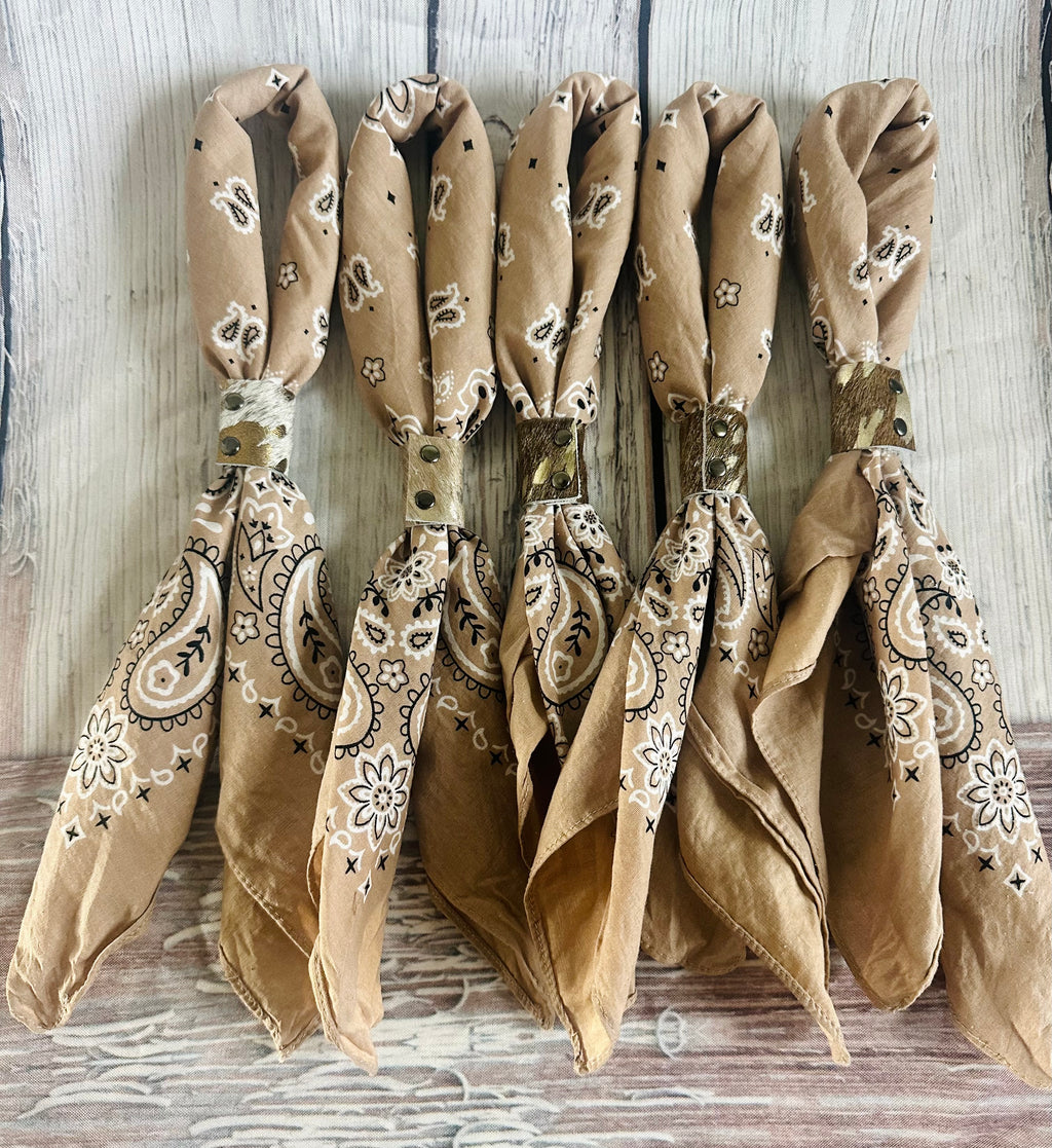 5- Taupe Bandanas