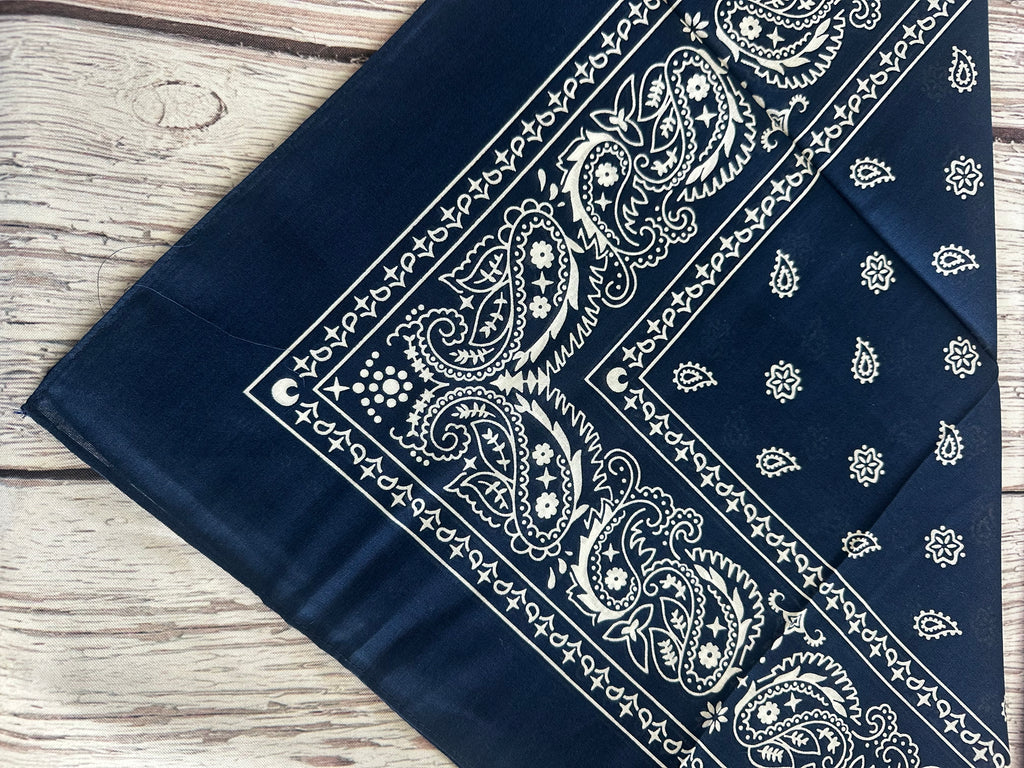 5- Navy Bandanas