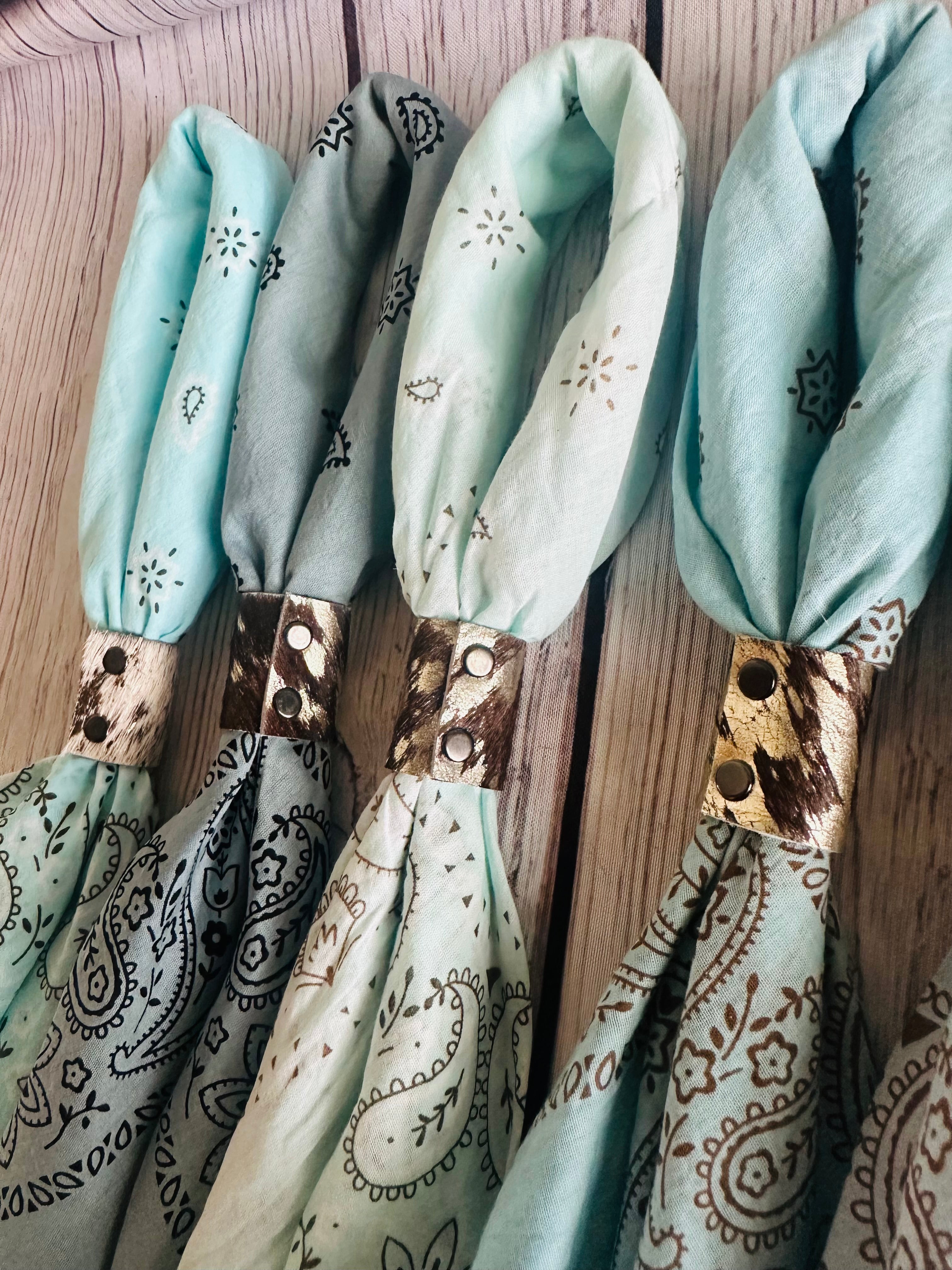 5- Cowboy Blue Bandanas