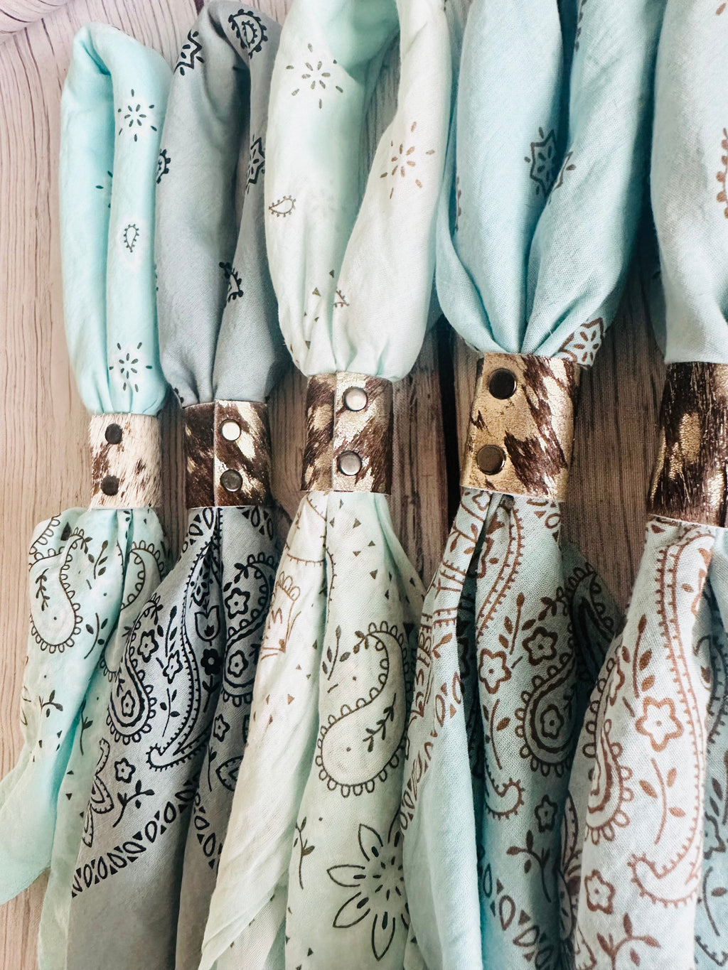 5- Cowboy Blue Bandanas