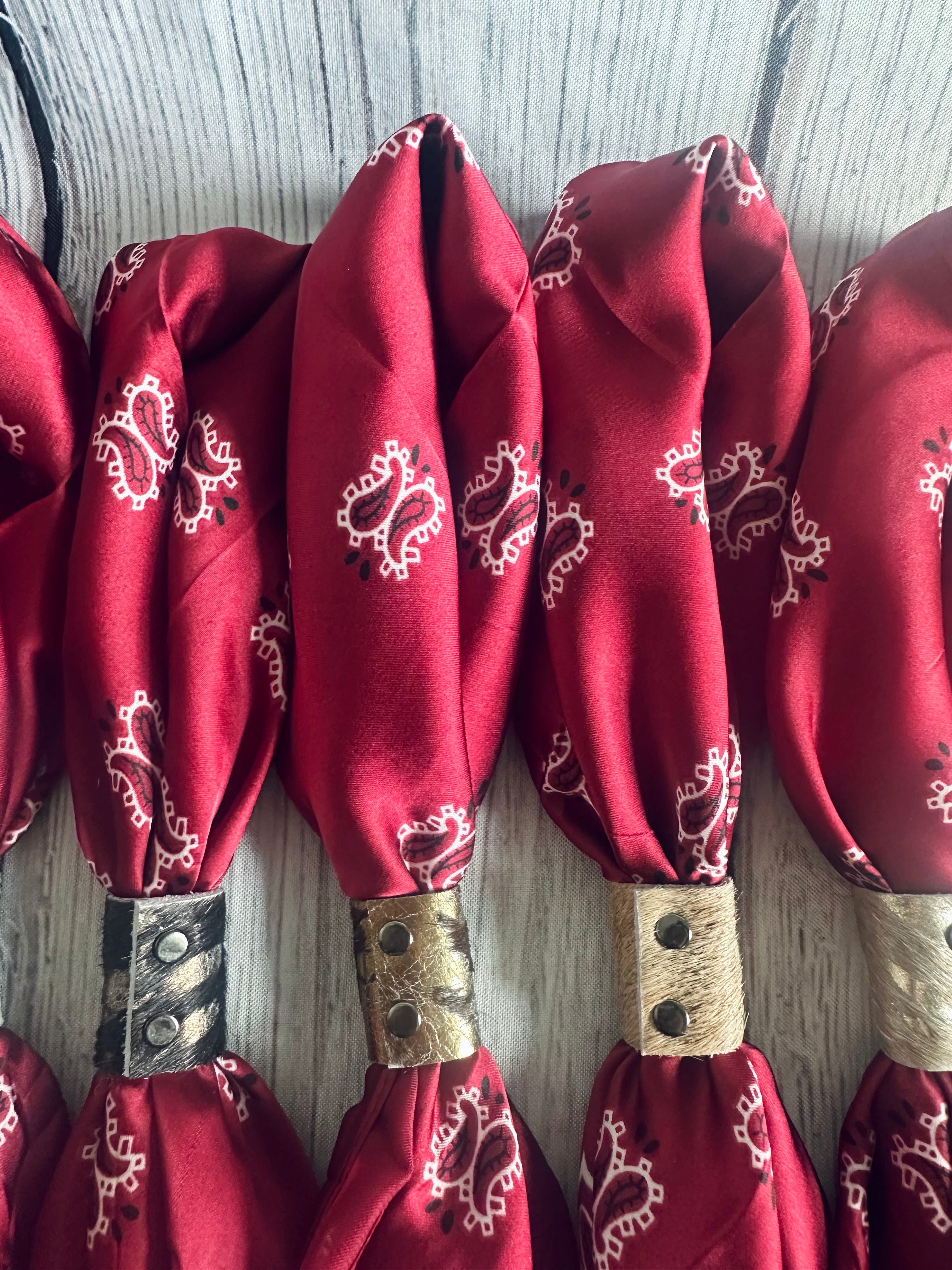 Maroon Paisley Wild Rags